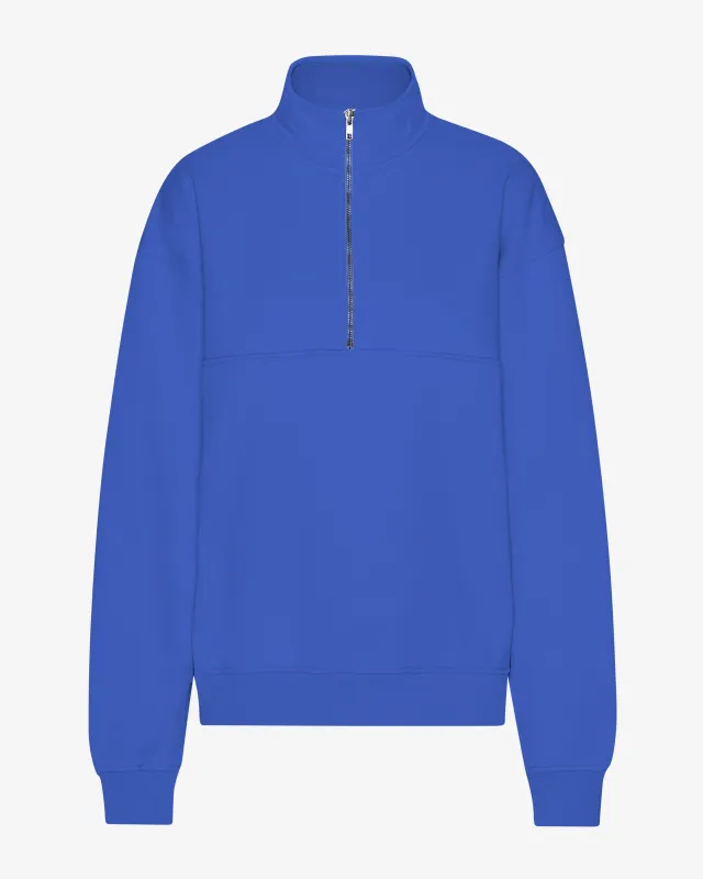 Organic Quarter Zip - Sapphire Blue sold by Colorful Standard