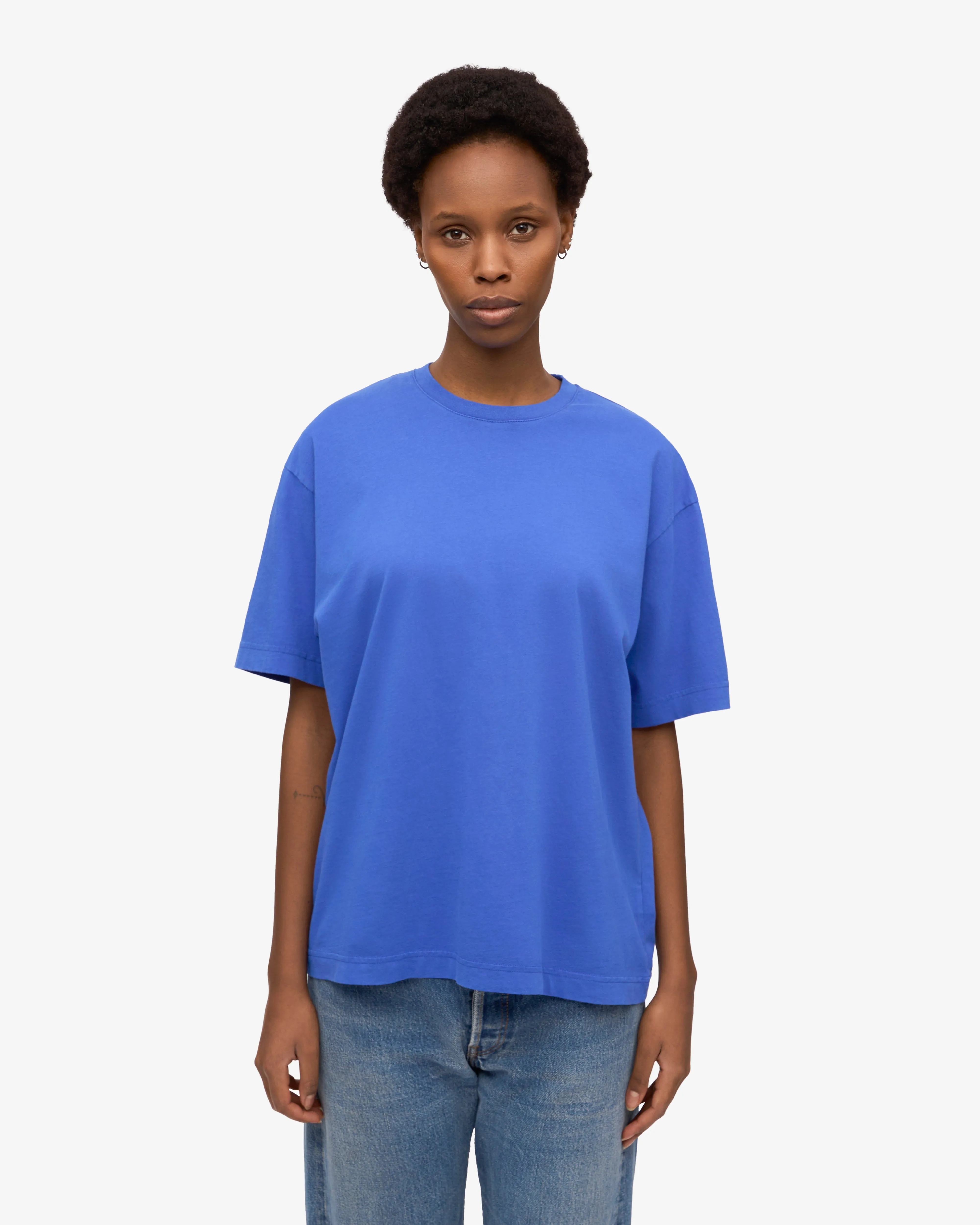 Oversized Organic T-Shirt - Sapphire Blue sold by Colorful Standard product image thumbnail 2