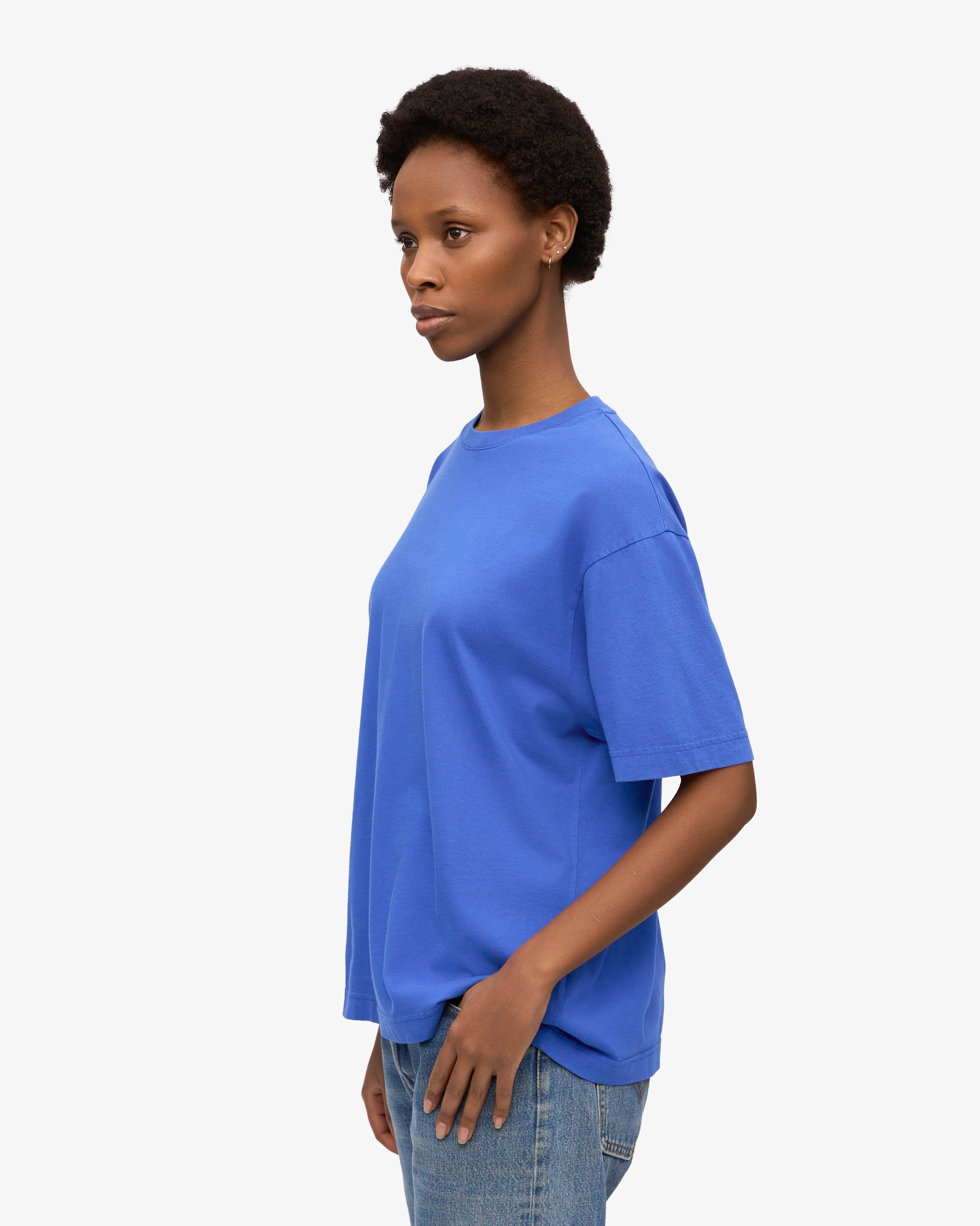 Oversized Organic T-Shirt - Sapphire Blue sold by Colorful Standard product image thumbnail 3