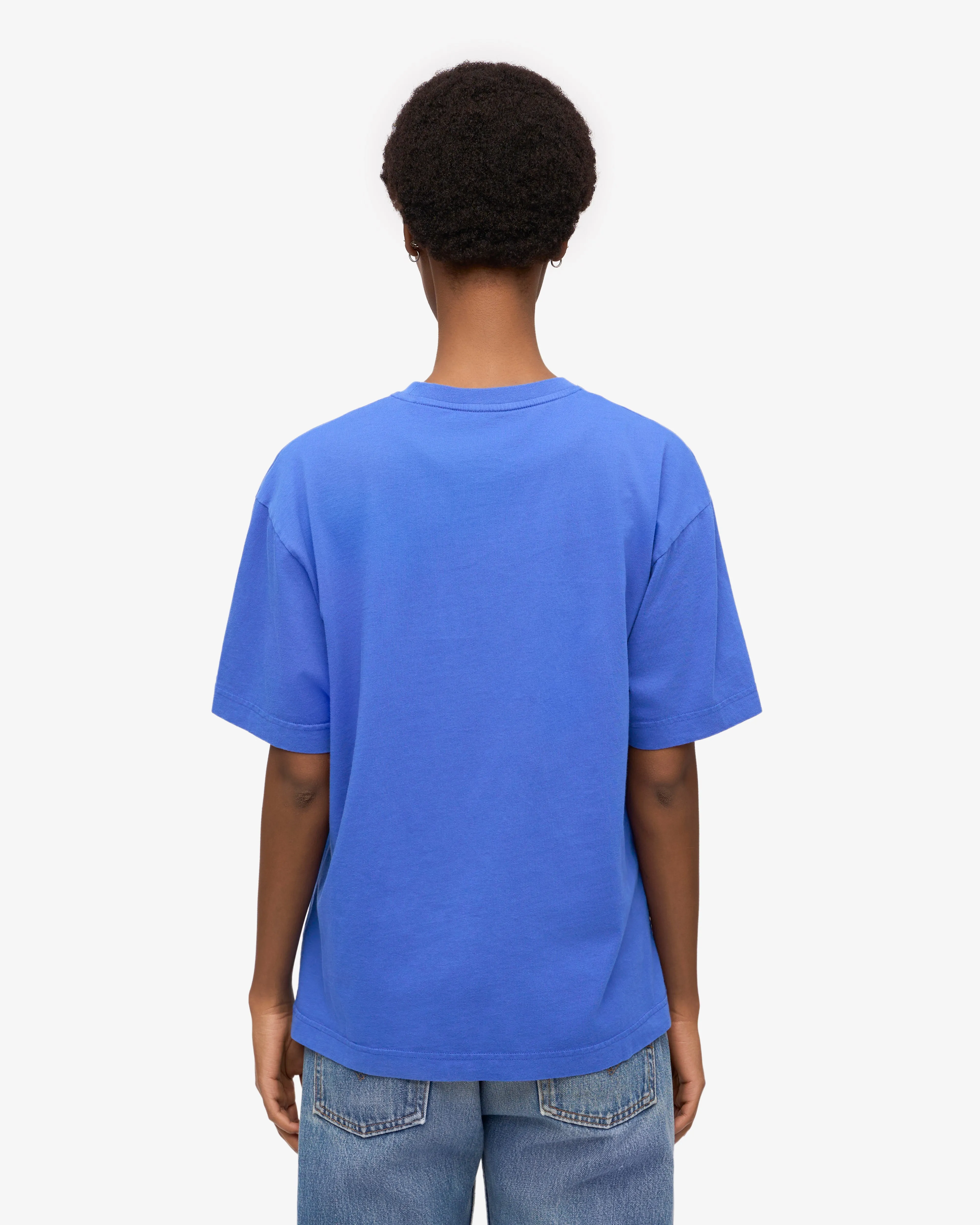 Oversized Organic T-Shirt - Sapphire Blue sold by Colorful Standard product image thumbnail 4