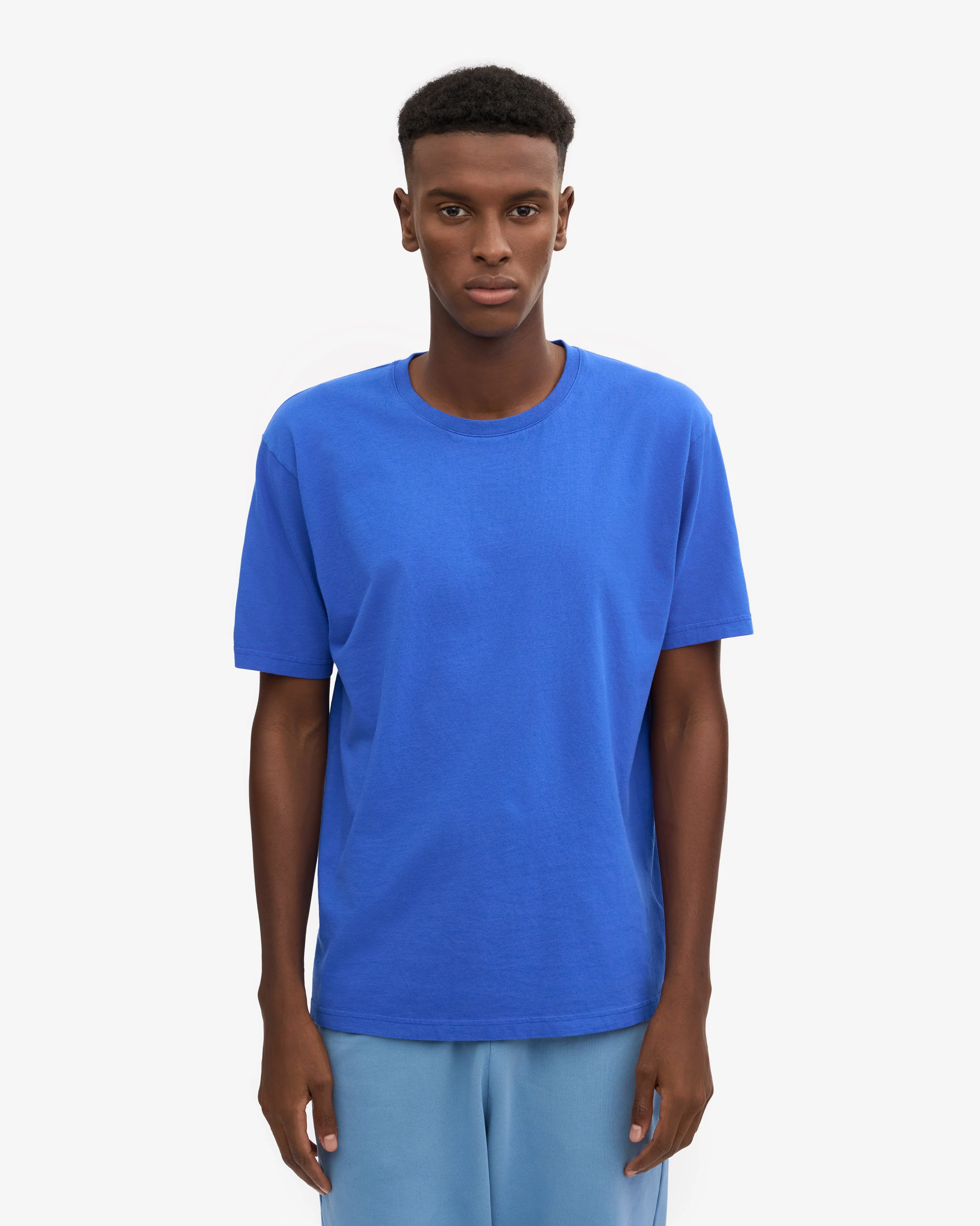 Oversized Organic T-Shirt - Sapphire Blue sold by Colorful Standard product image thumbnail 2