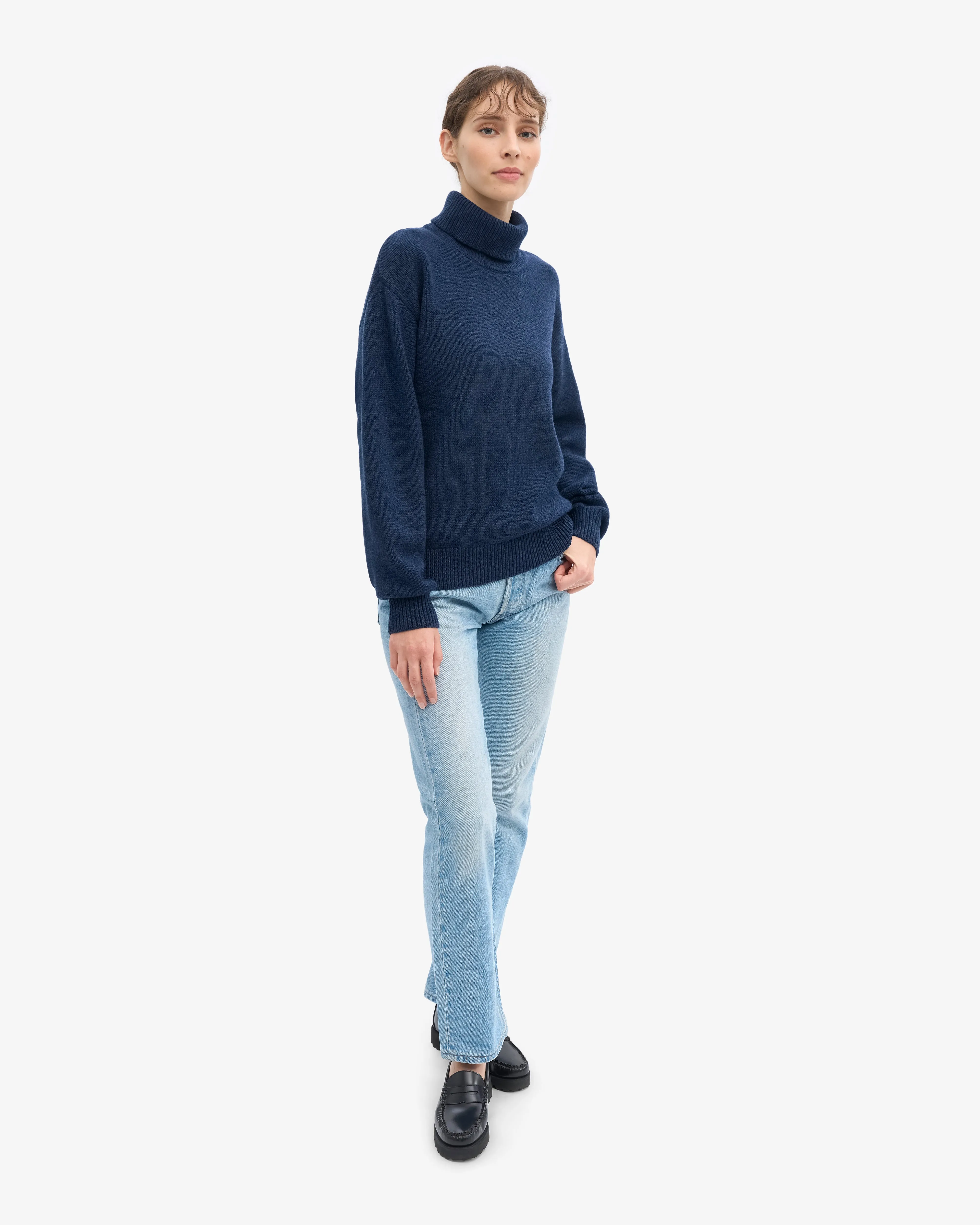 Merino Wool Turtleneck - Marine Blue sold by Colorful Standard product image thumbnail 5