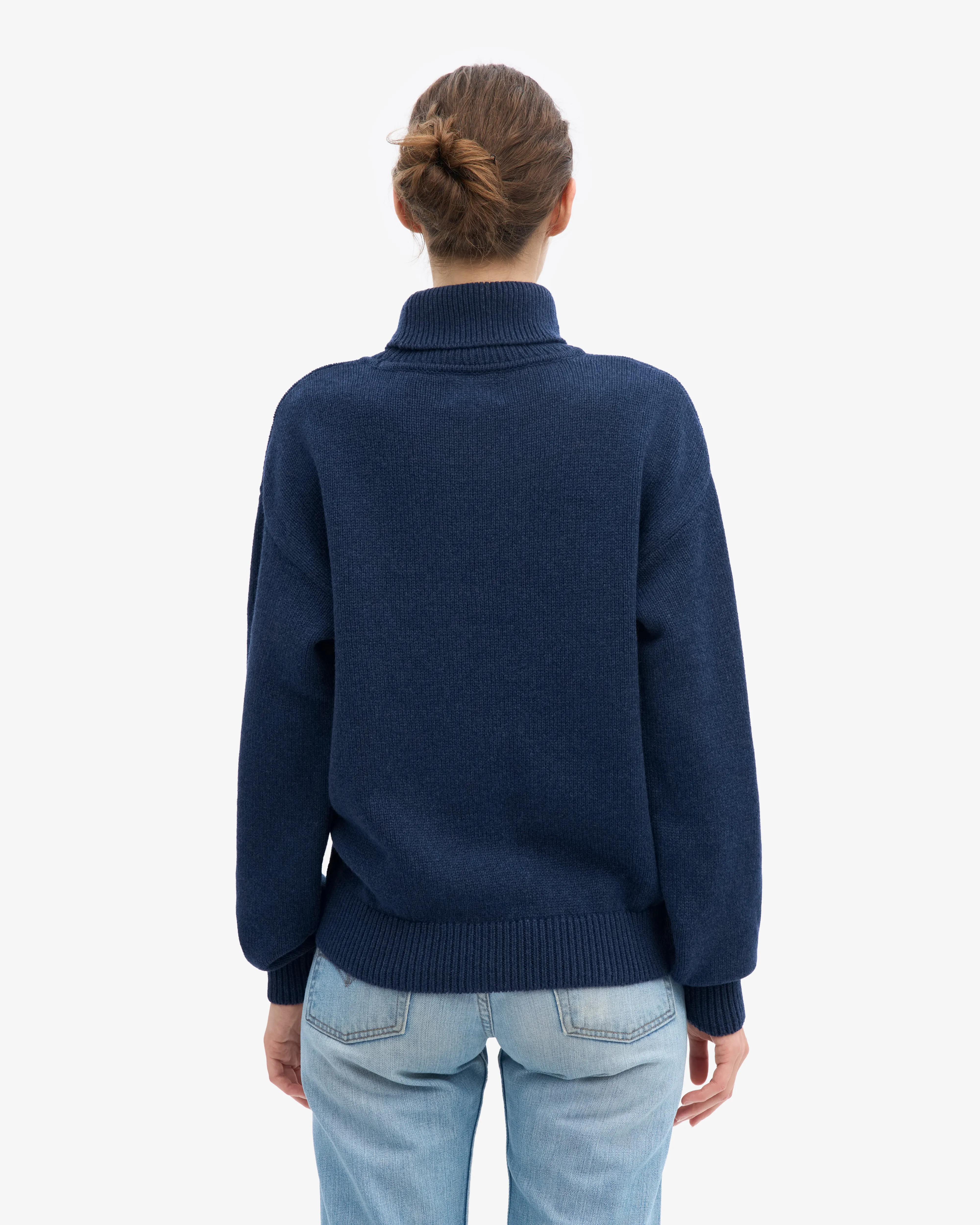 Merino Wool Turtleneck - Marine Blue sold by Colorful Standard product image thumbnail 4