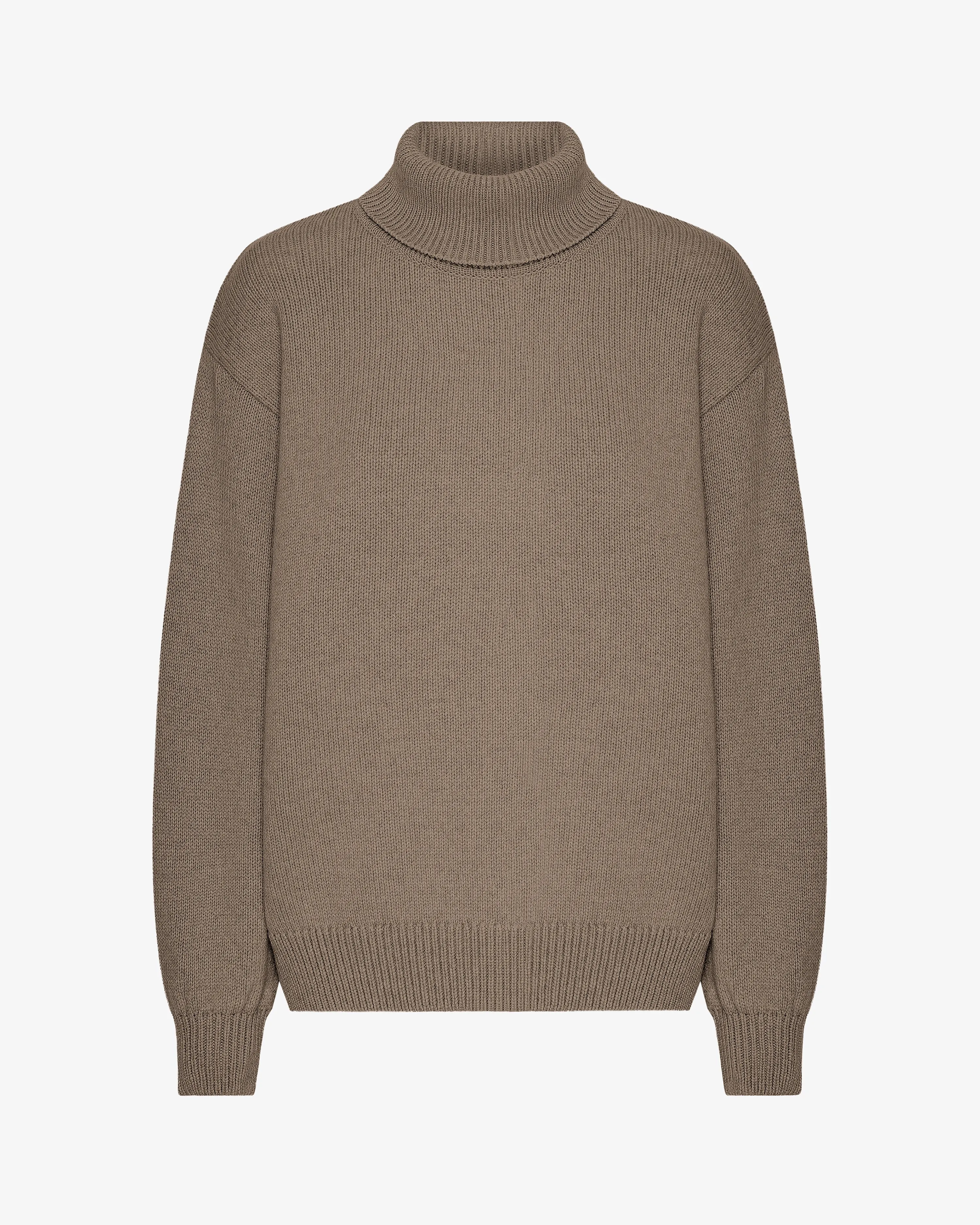 Merino Wool Turtleneck - Warm Taupe sold by Colorful Standard