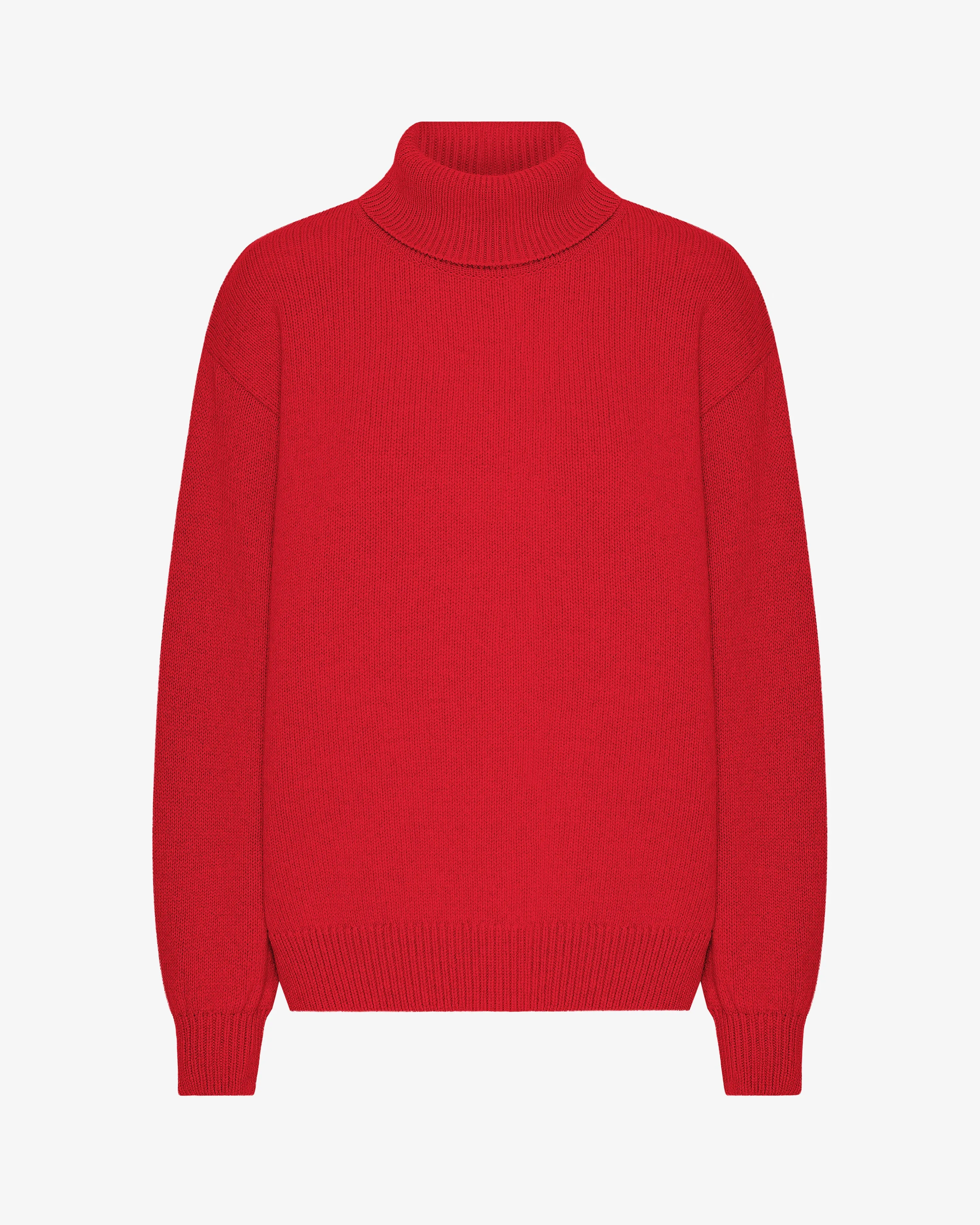 Merino Wool Turtleneck - Scarlet Red sold by Colorful Standard