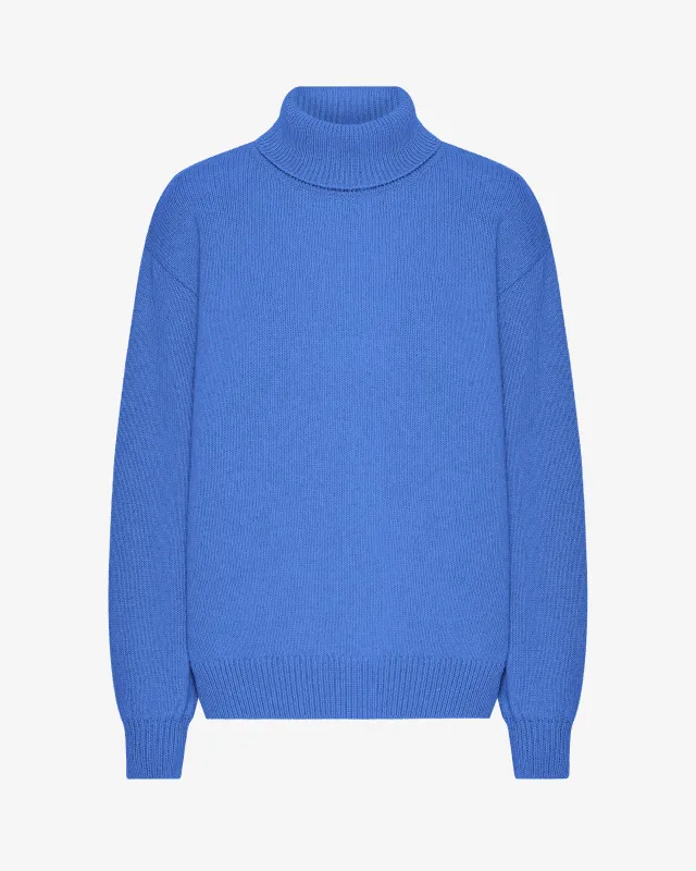 Merino Wool Turtleneck - Pacific Blue sold by Colorful Standard