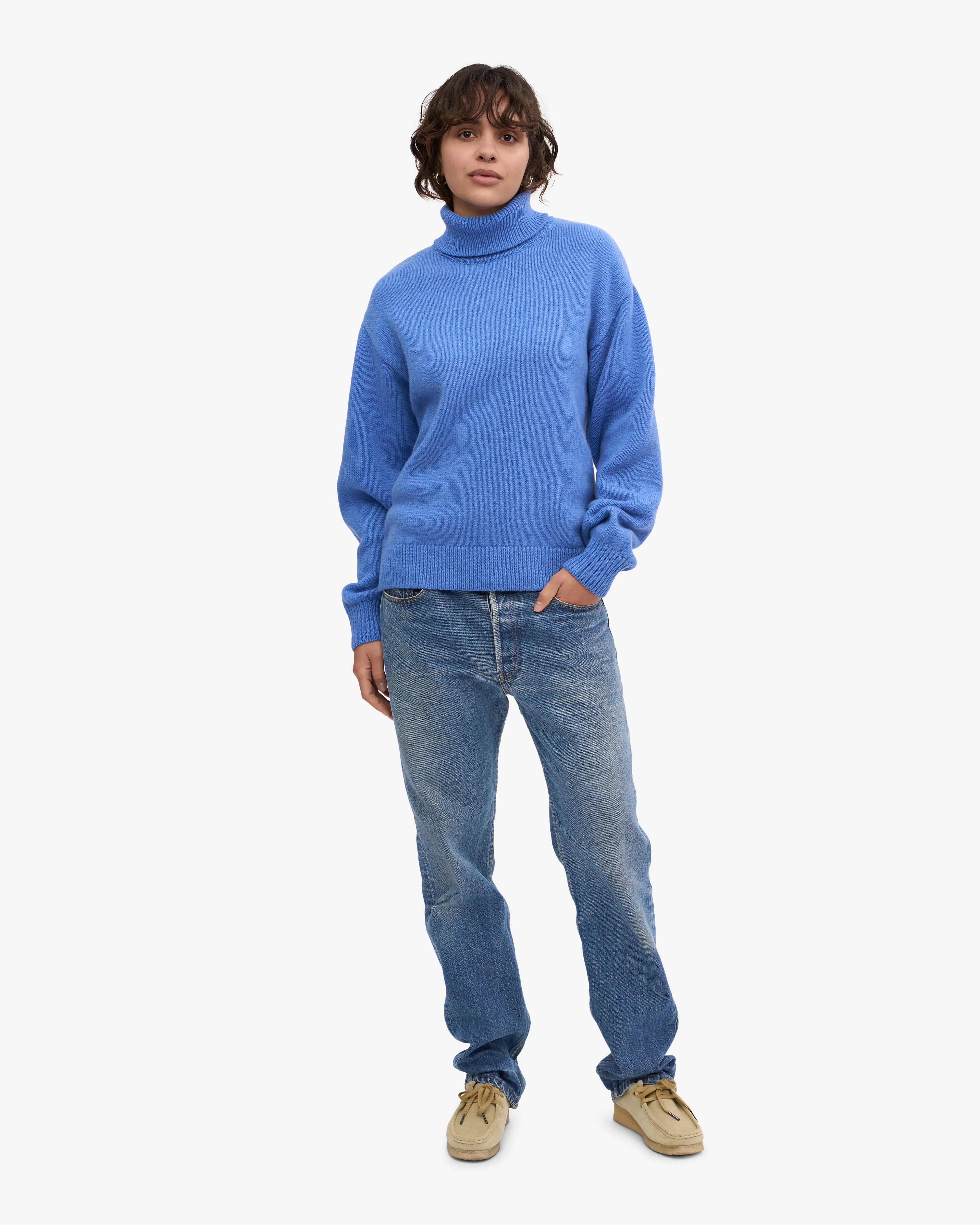 Merino Wool Turtleneck - Pacific Blue sold by Colorful Standard product image thumbnail 5