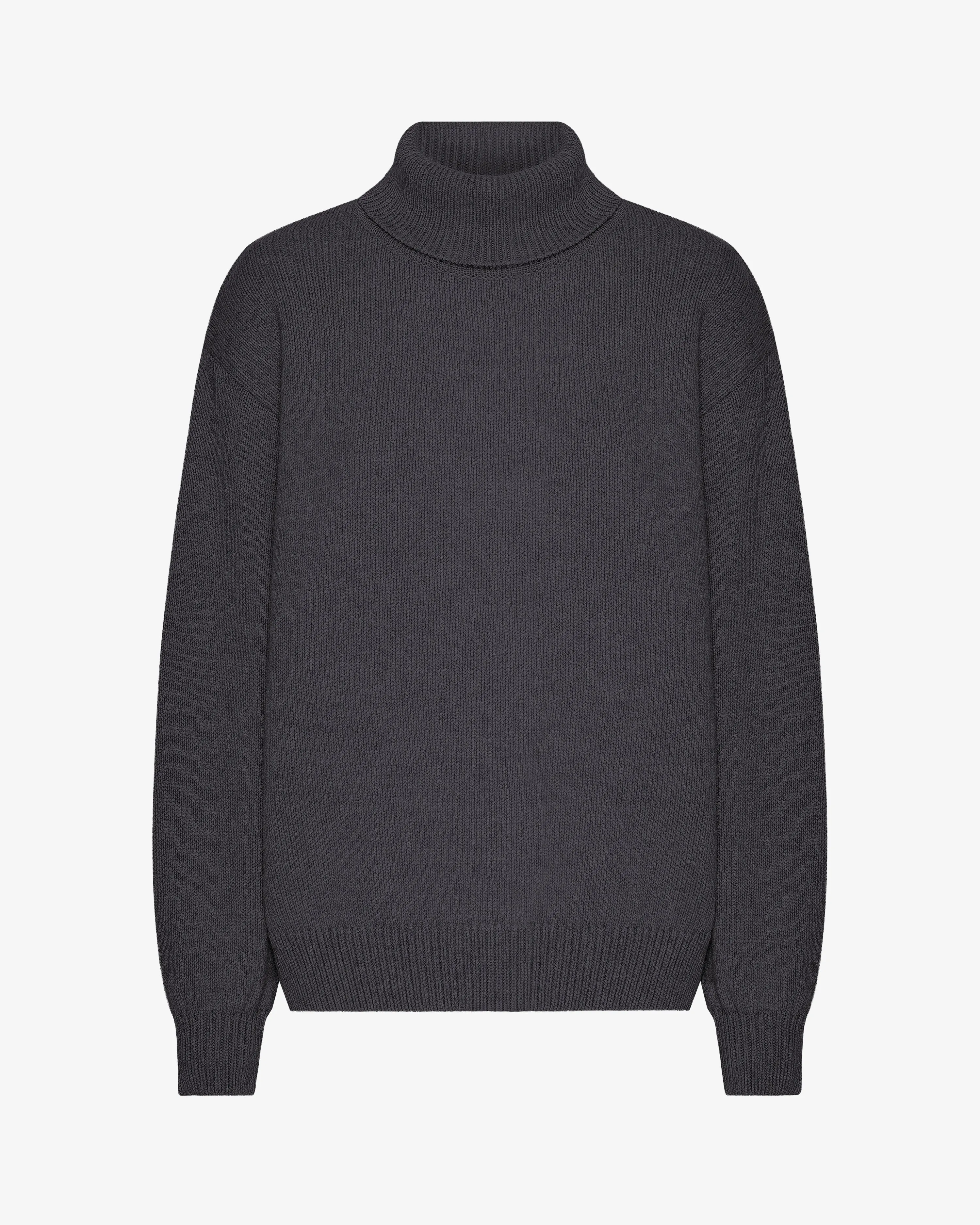 Merino Wool Turtleneck - Lava Grey sold by Colorful Standard