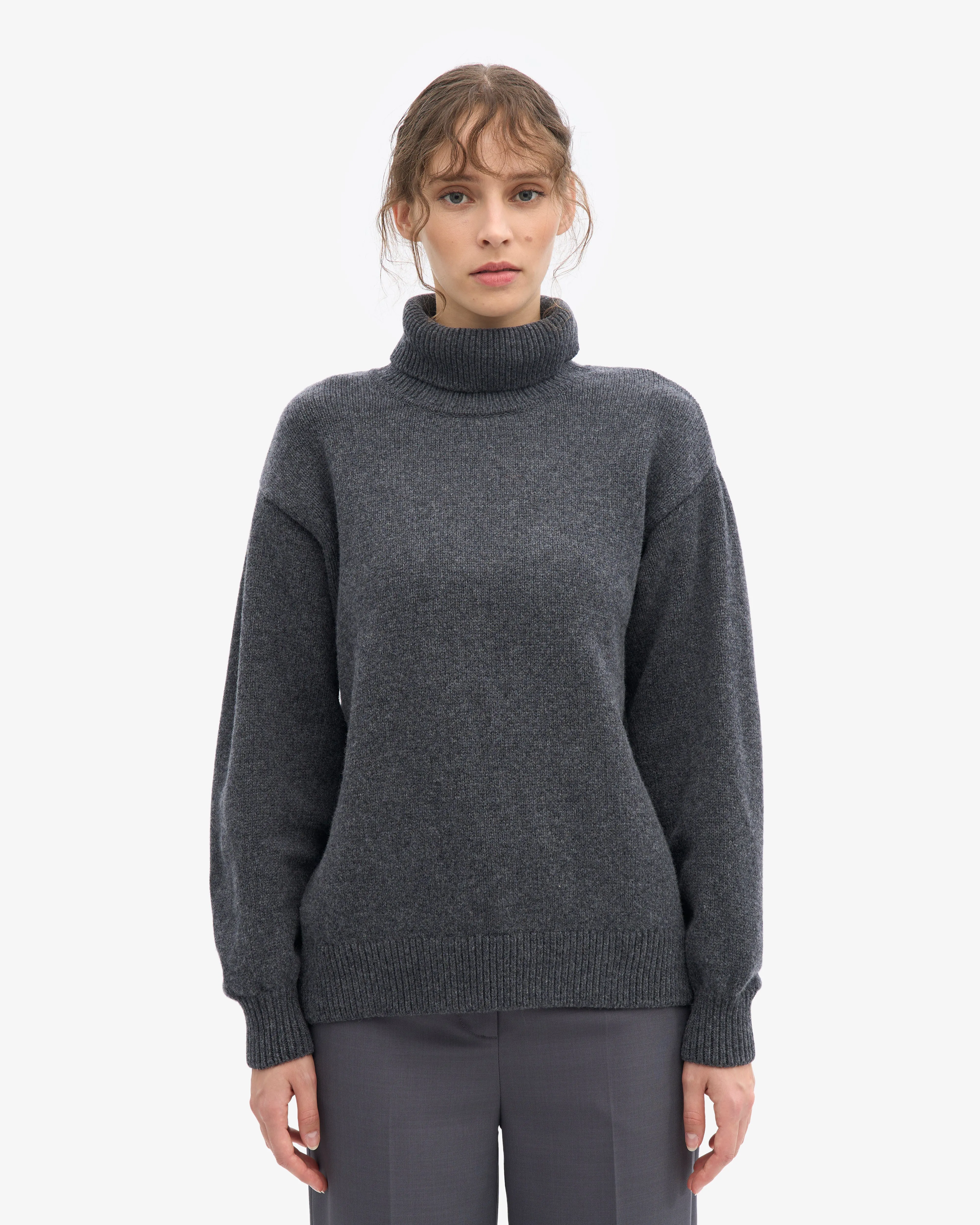 Merino Wool Turtleneck - Lava Grey sold by Colorful Standard product image thumbnail 2