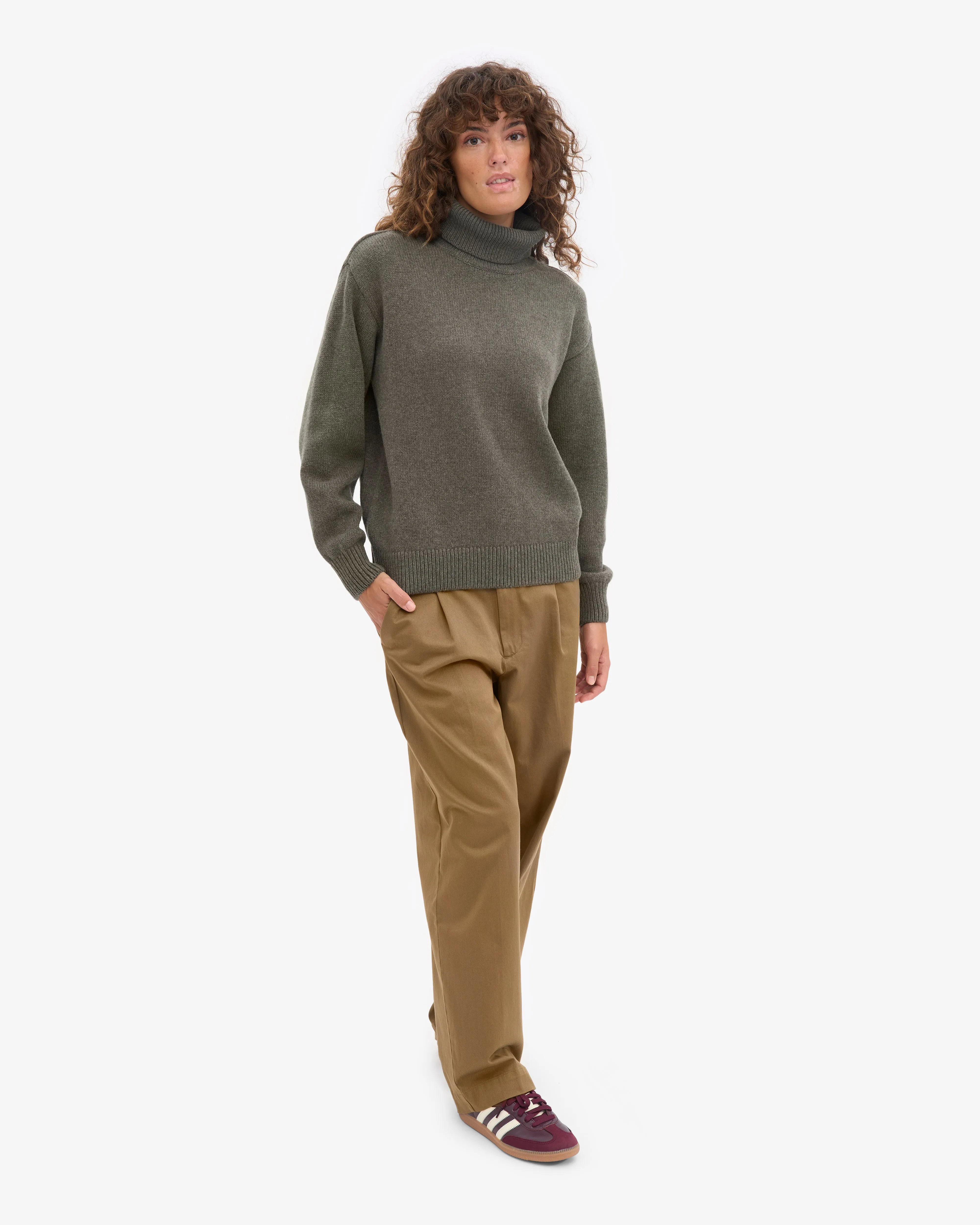 Merino Wool Turtleneck - Dusty Olive sold by Colorful Standard product image thumbnail 5