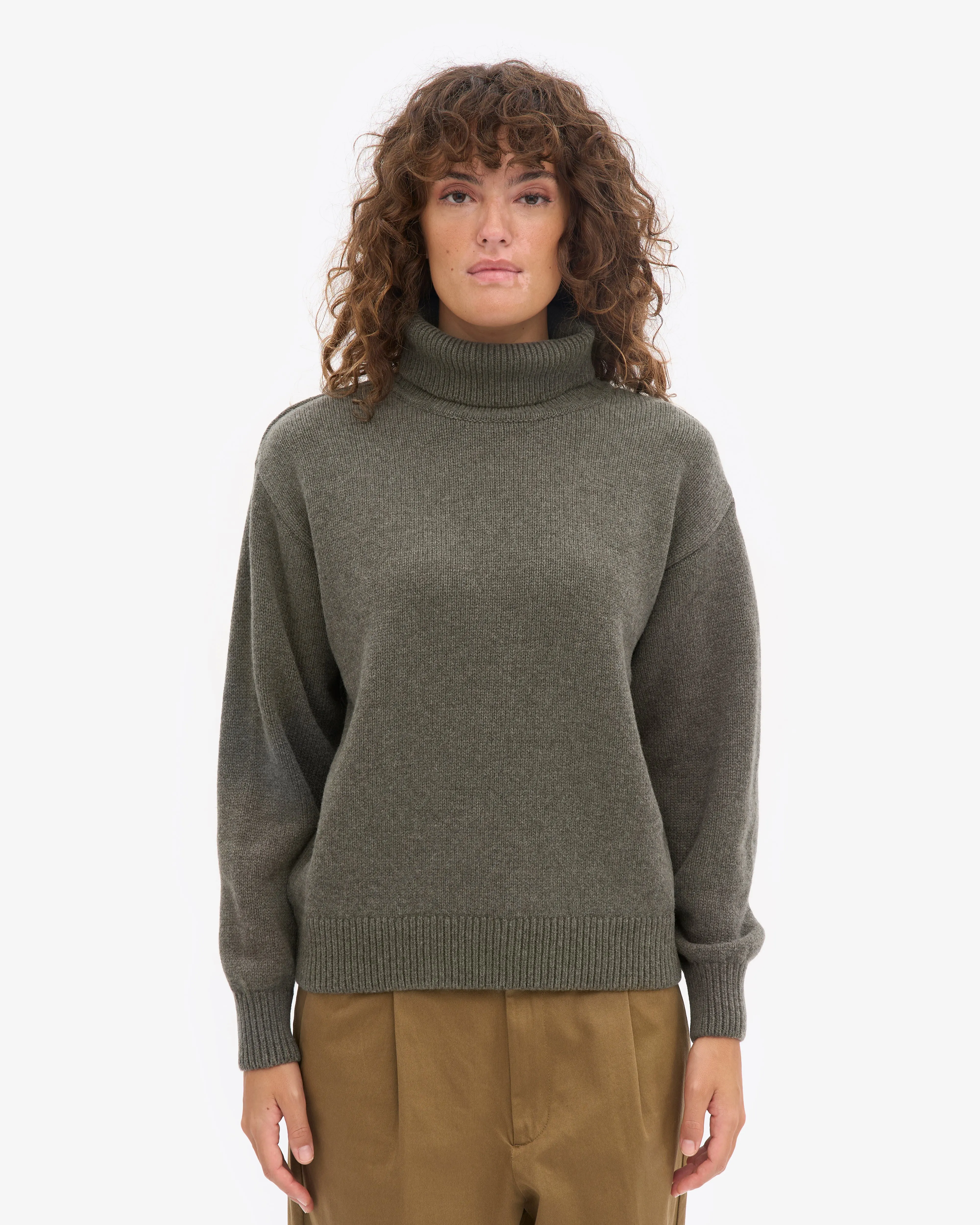 Merino Wool Turtleneck - Dusty Olive sold by Colorful Standard product image thumbnail 2