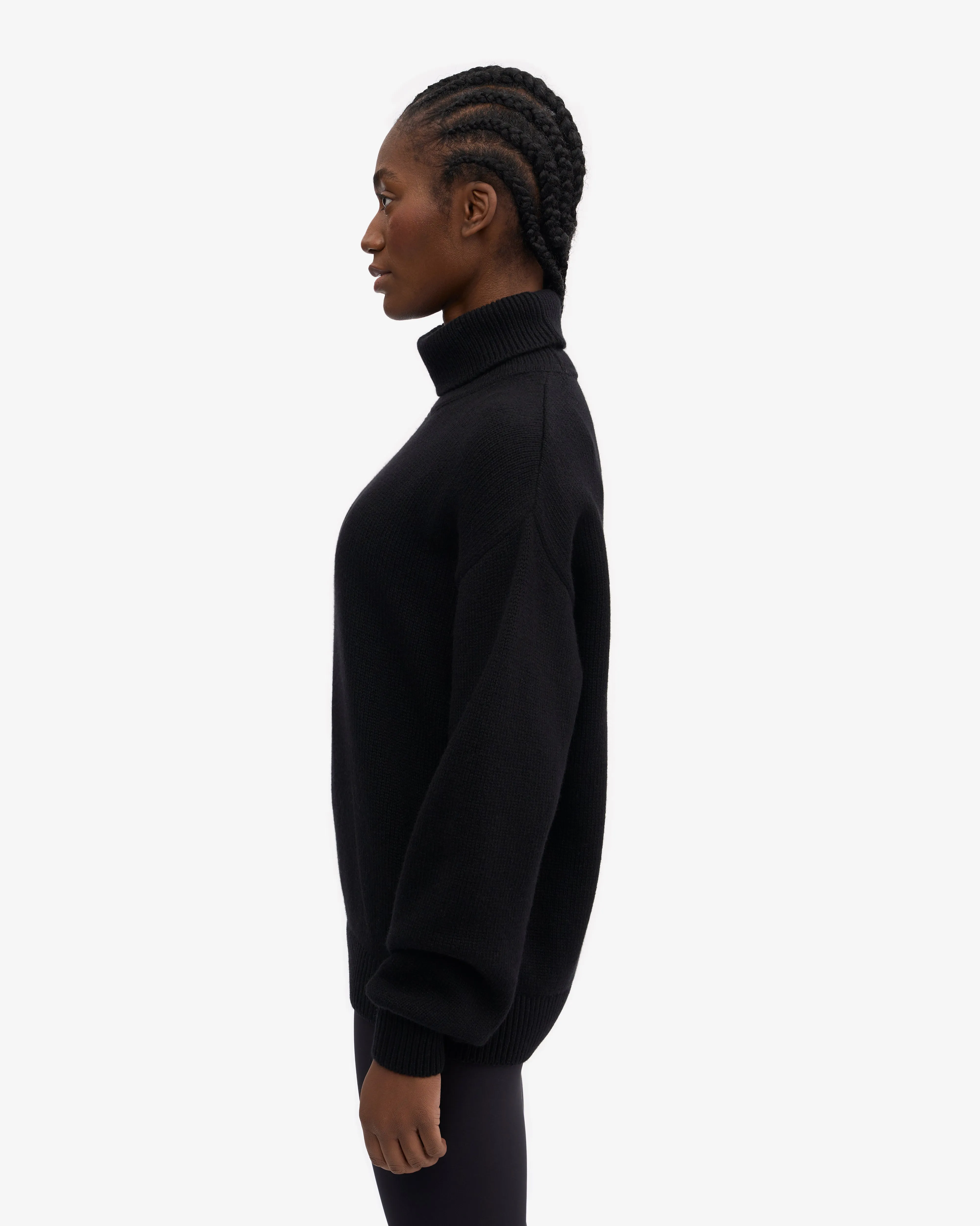 Merino Wool Turtleneck - Deep Black sold by Colorful Standard product image thumbnail 3