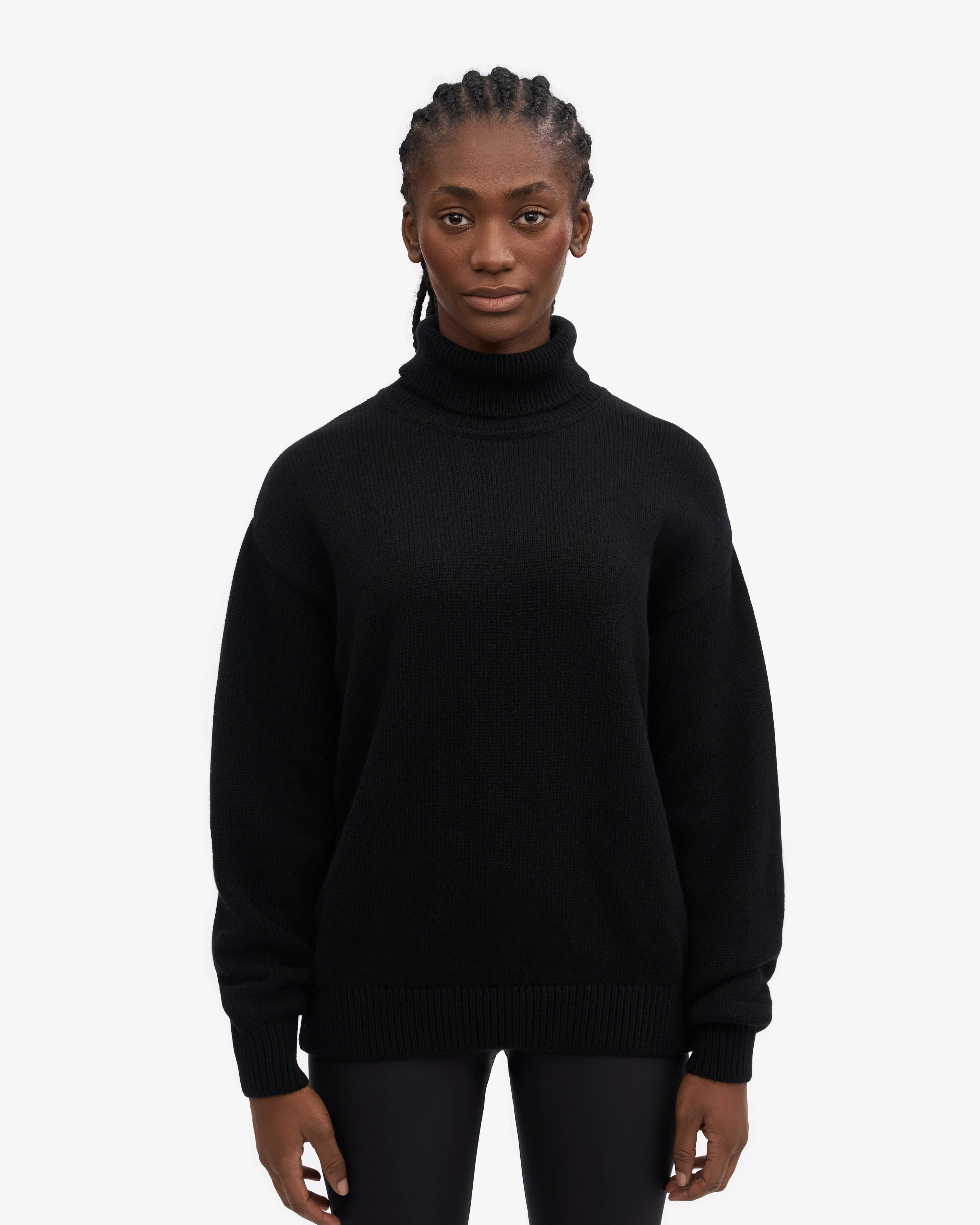 Merino Wool Turtleneck - Deep Black sold by Colorful Standard product image thumbnail 2