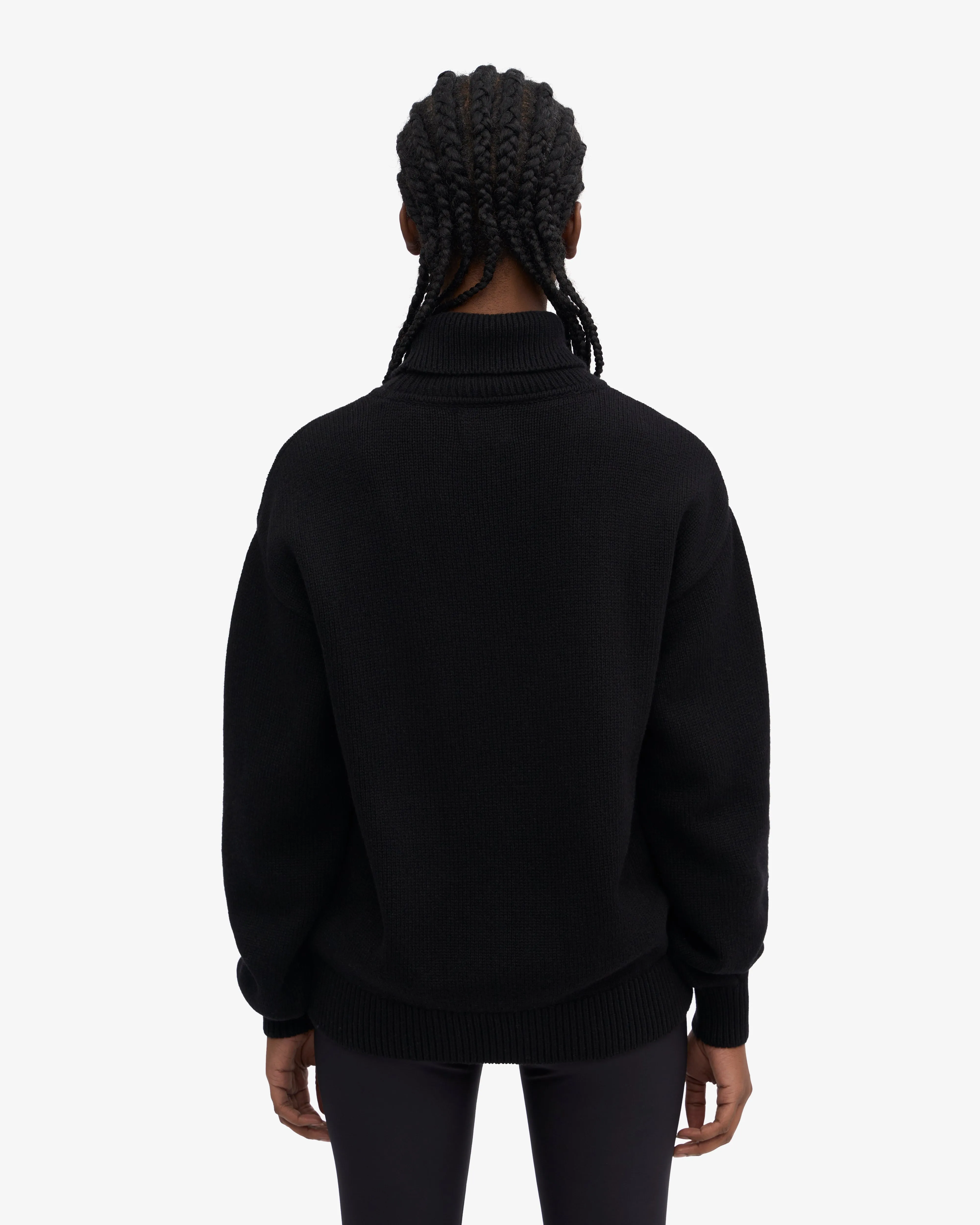 Merino Wool Turtleneck - Deep Black sold by Colorful Standard product image thumbnail 4