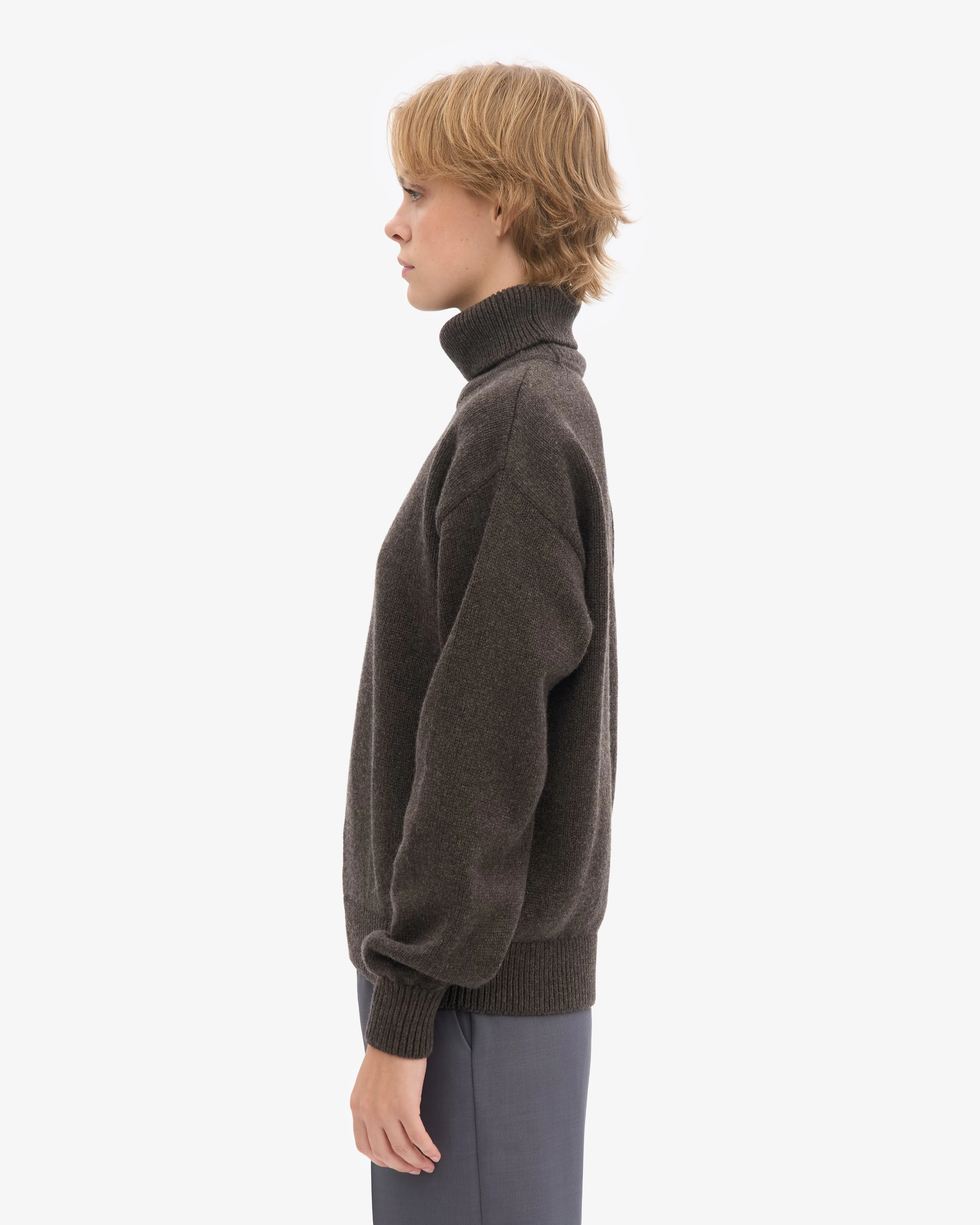 Merino Wool Turtleneck - Coffee Brown sold by Colorful Standard product image thumbnail 3