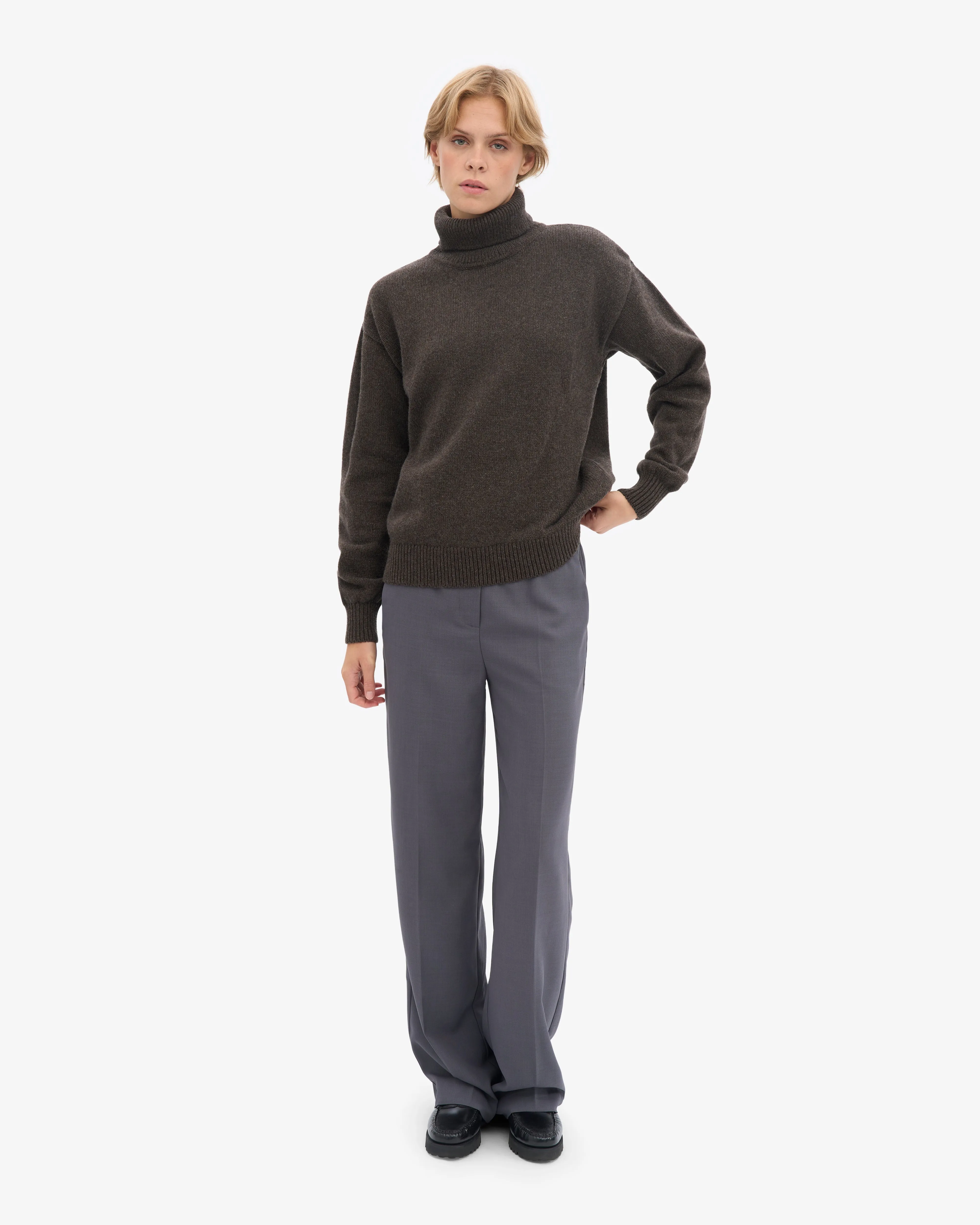 Merino Wool Turtleneck - Coffee Brown sold by Colorful Standard product image thumbnail 5