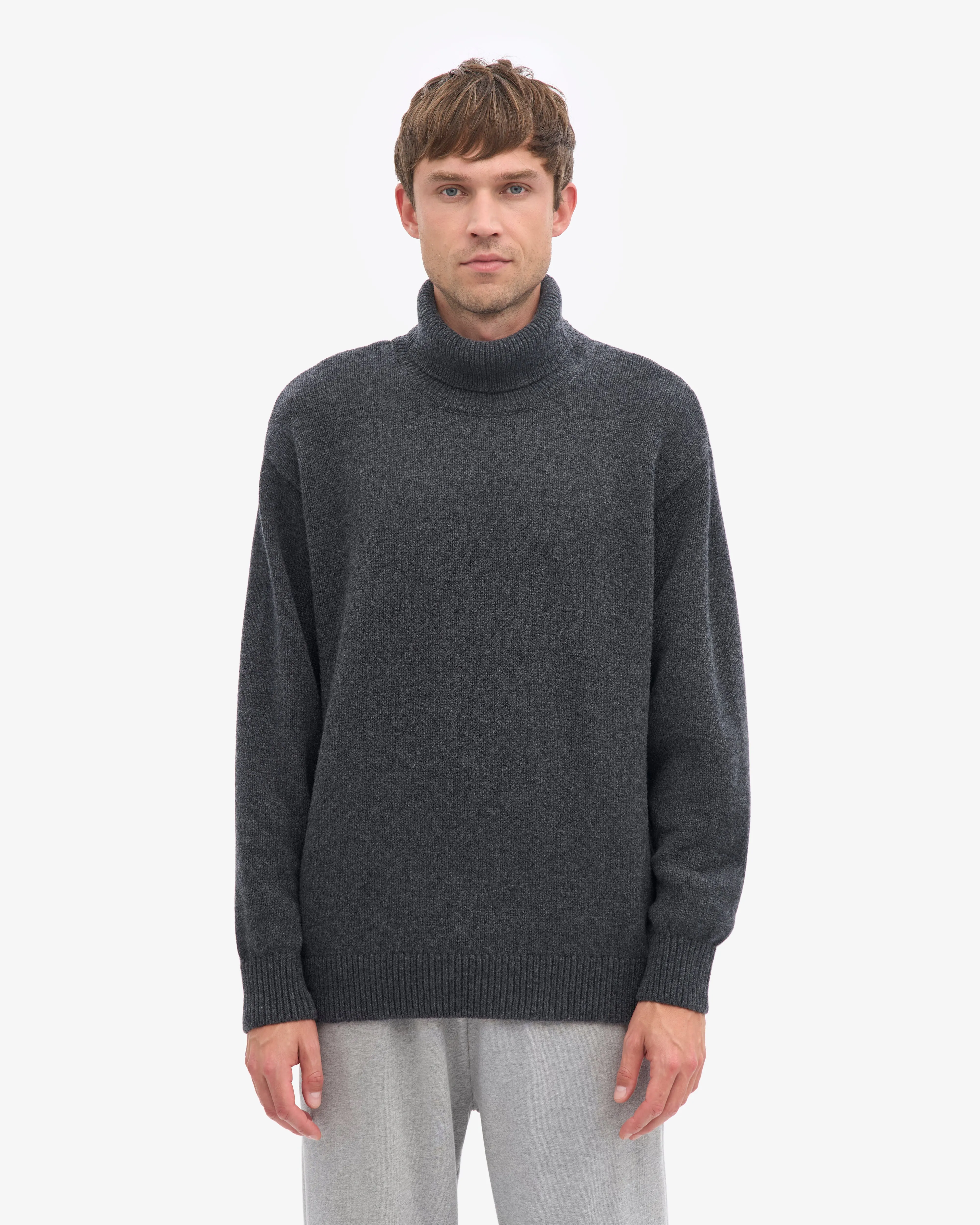 Merino Wool Turtleneck - Lava Grey sold by Colorful Standard product image thumbnail 2