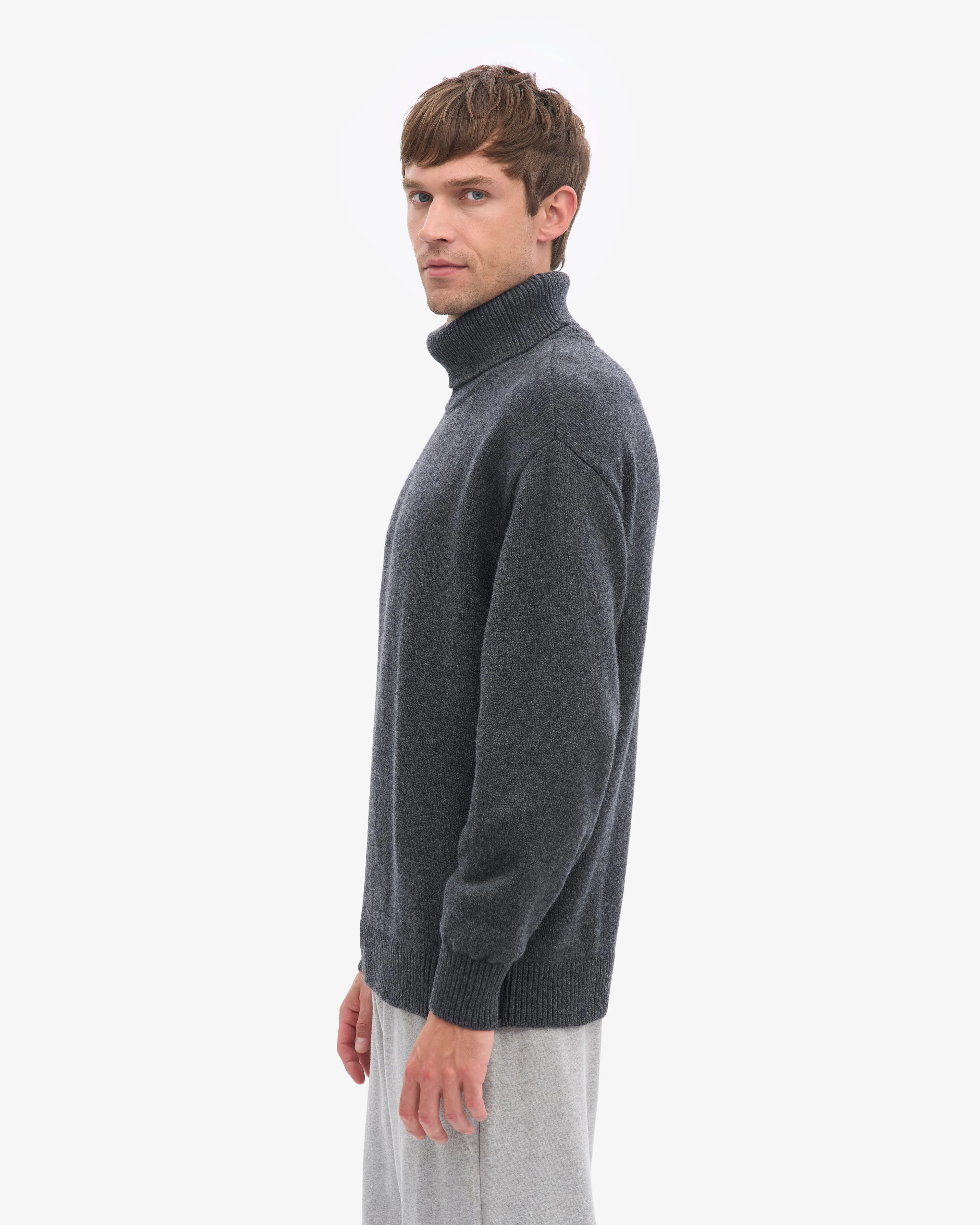 Merino Wool Turtleneck - Lava Grey sold by Colorful Standard product image thumbnail 3