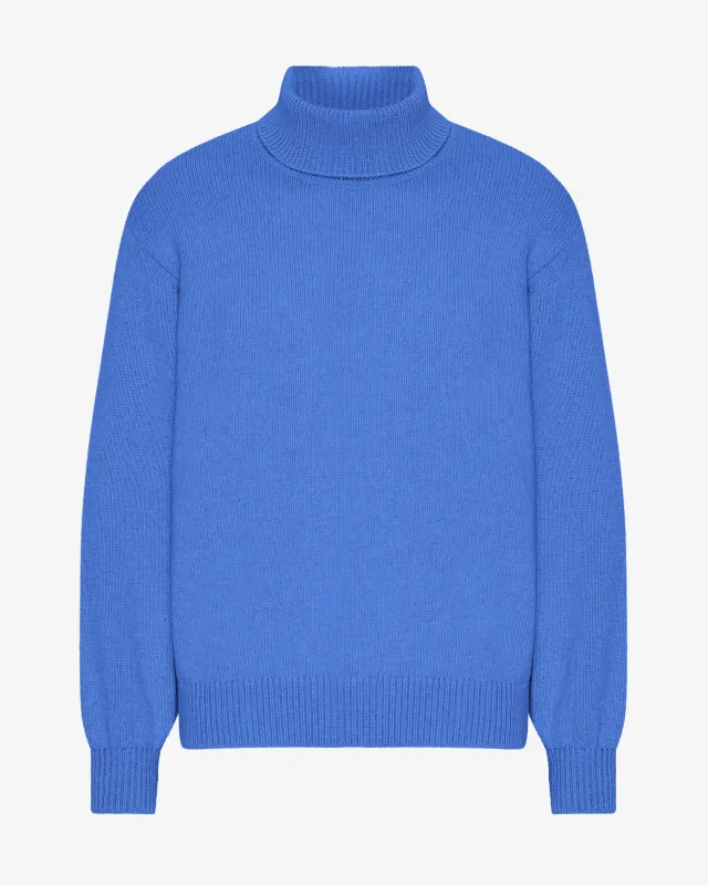 Merino Wool Turtleneck - Pacific Blue sold by Colorful Standard