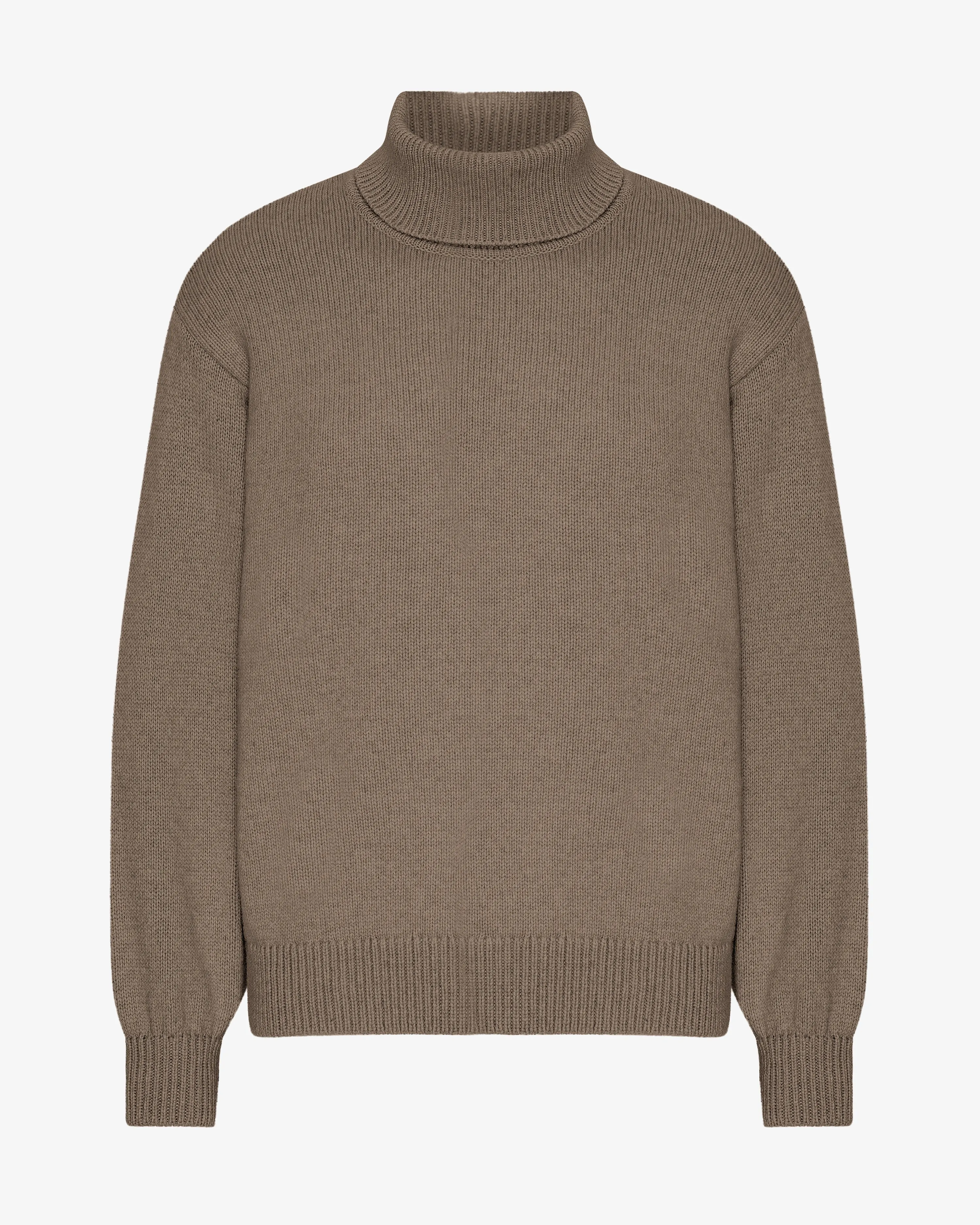 Merino Wool Turtleneck - Warm Taupe sold by Colorful Standard