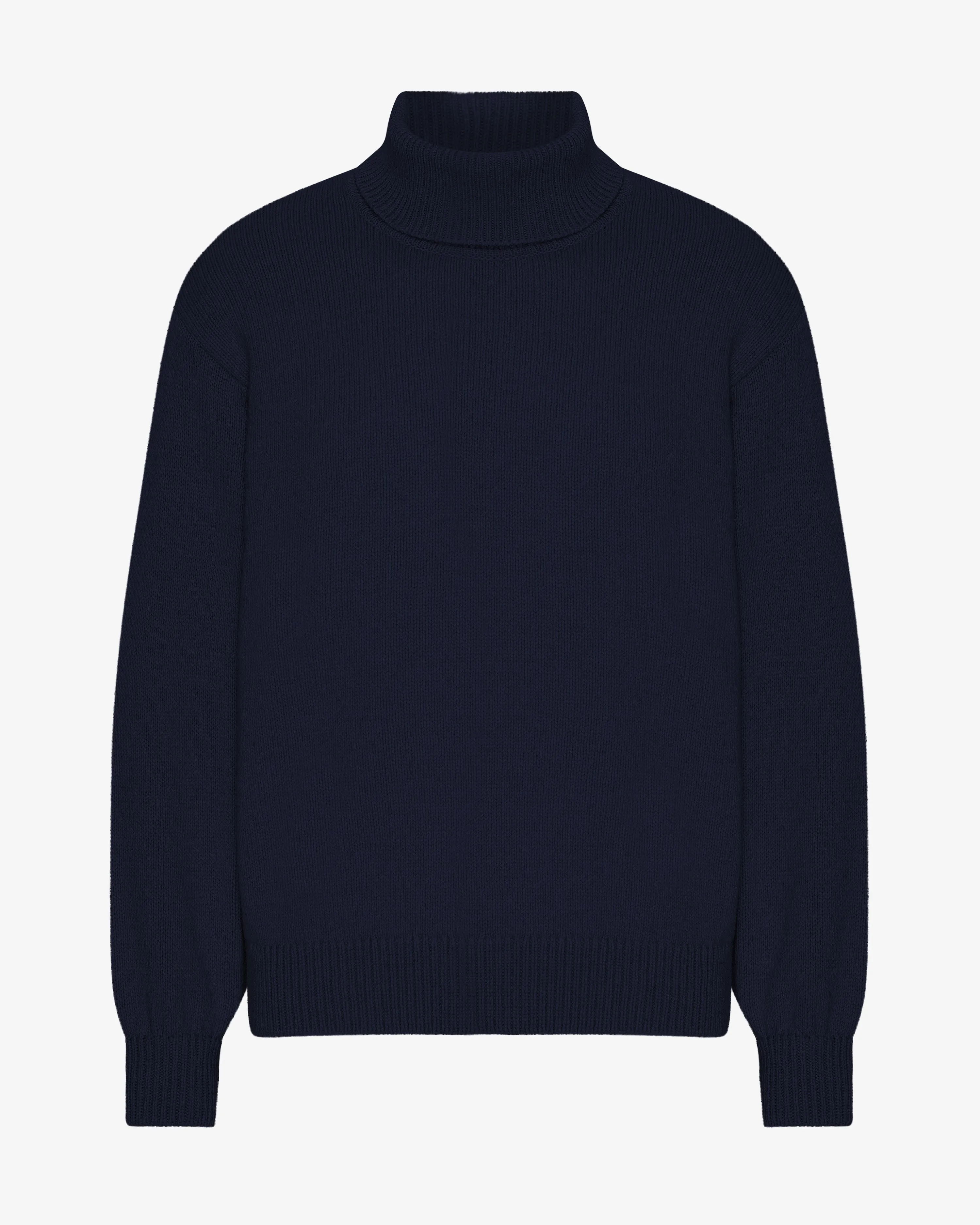 Merino Wool Turtleneck - Navy Blue sold by Colorful Standard