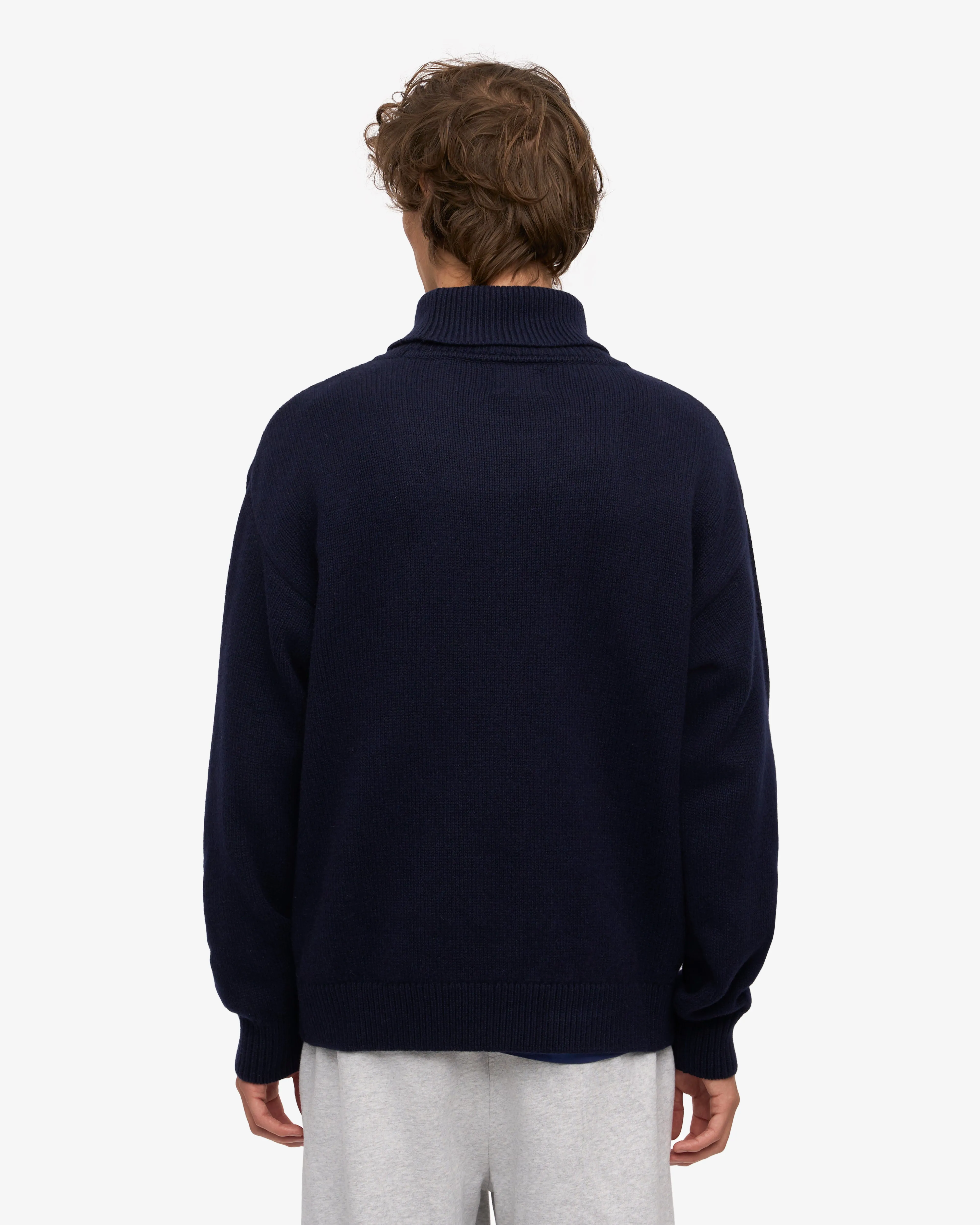 Merino Wool Turtleneck - Navy Blue sold by Colorful Standard product image thumbnail 4