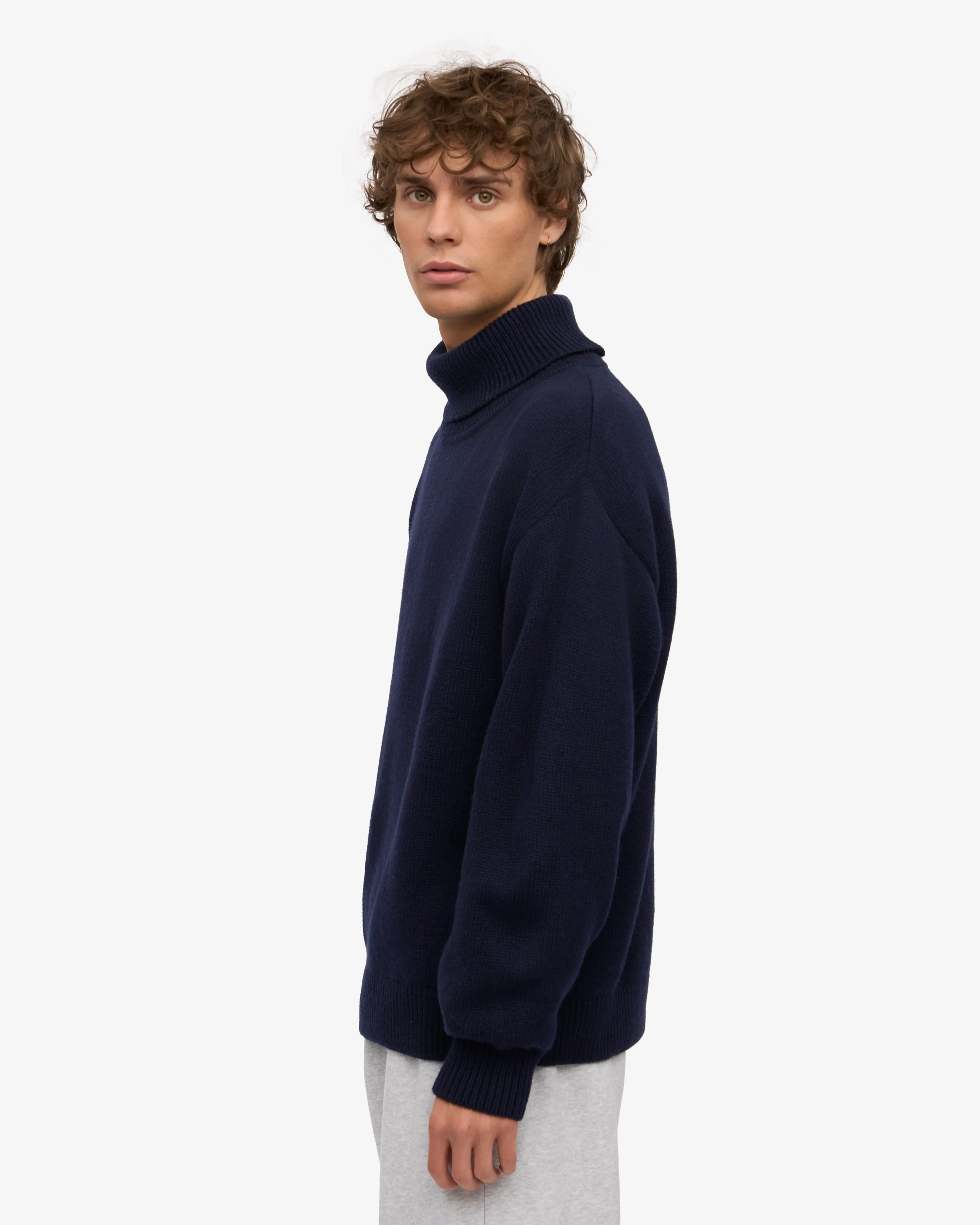 Merino Wool Turtleneck - Navy Blue sold by Colorful Standard product image thumbnail 3