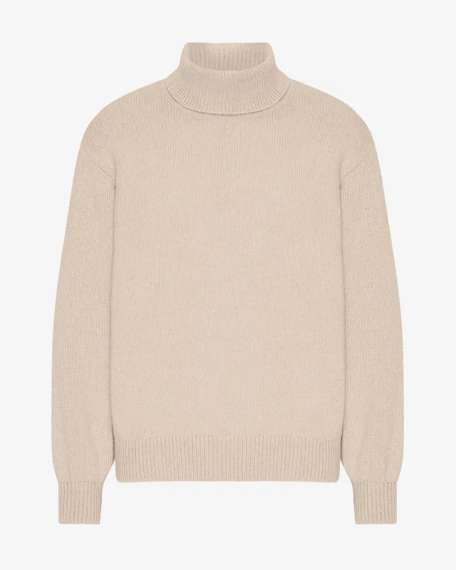 Merino Wool Turtleneck - Ivory White sold by Colorful Standard