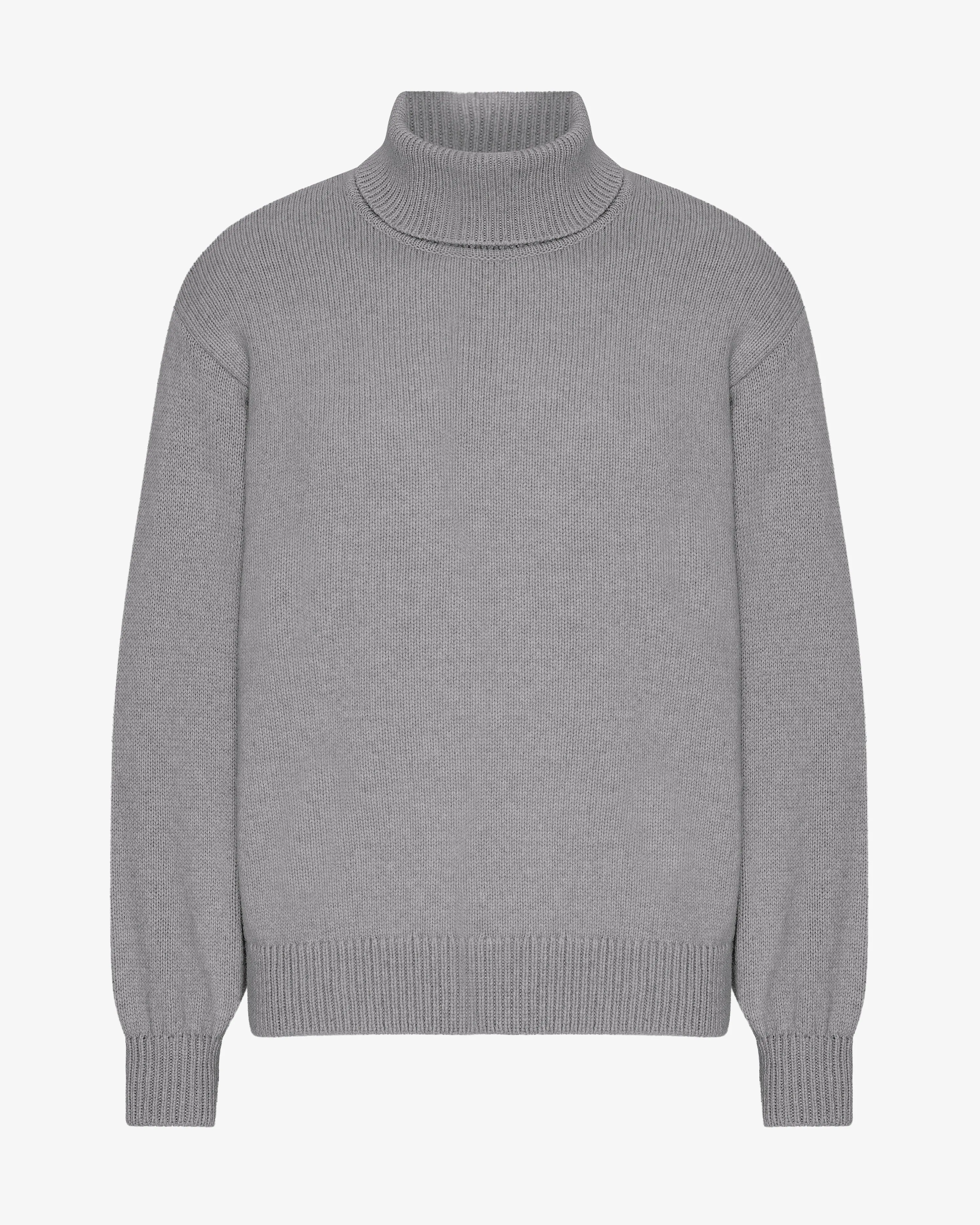 Merino Wool Turtleneck - Heather Grey sold by Colorful Standard