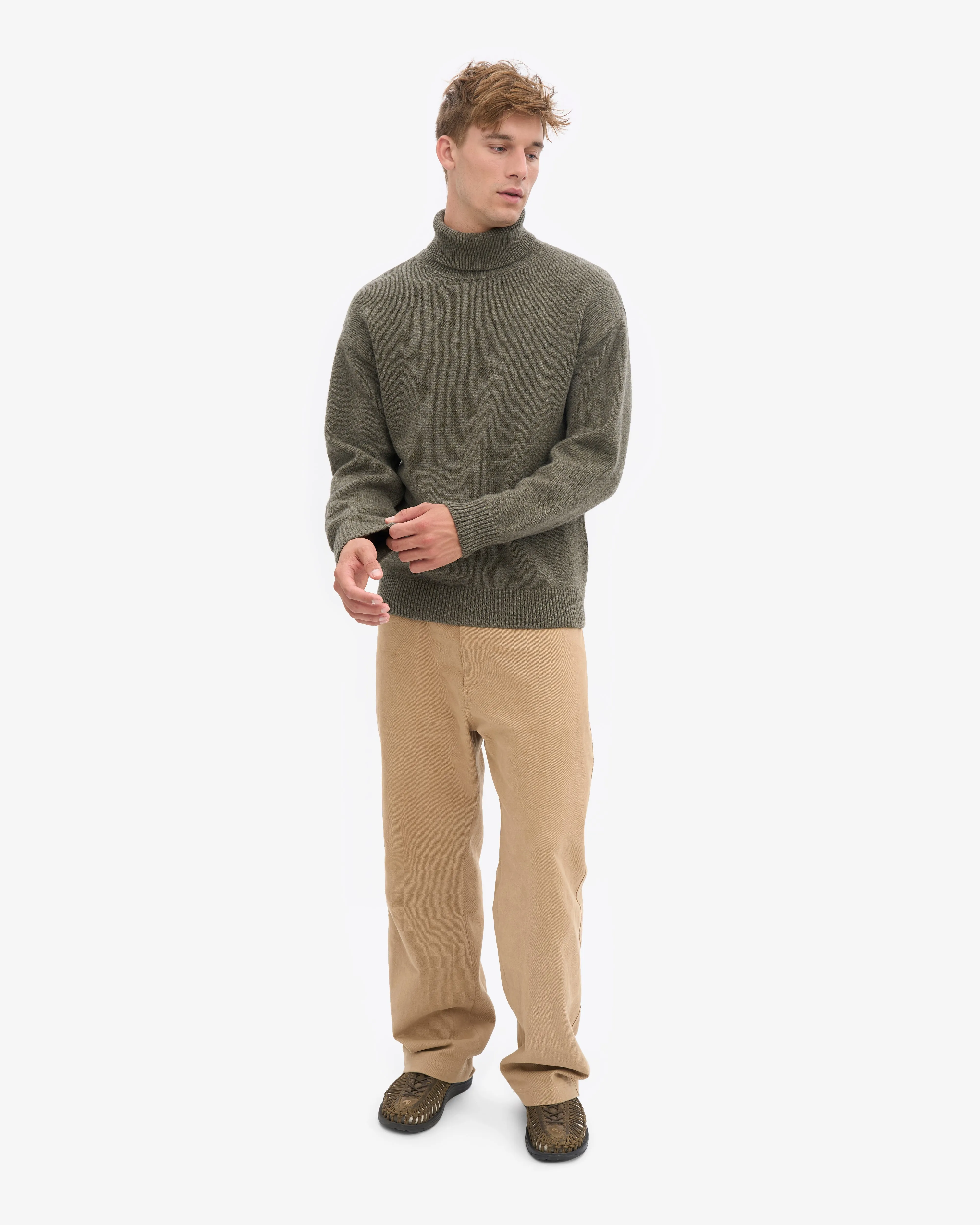 Merino Wool Turtleneck - Dusty Olive sold by Colorful Standard product image thumbnail 5