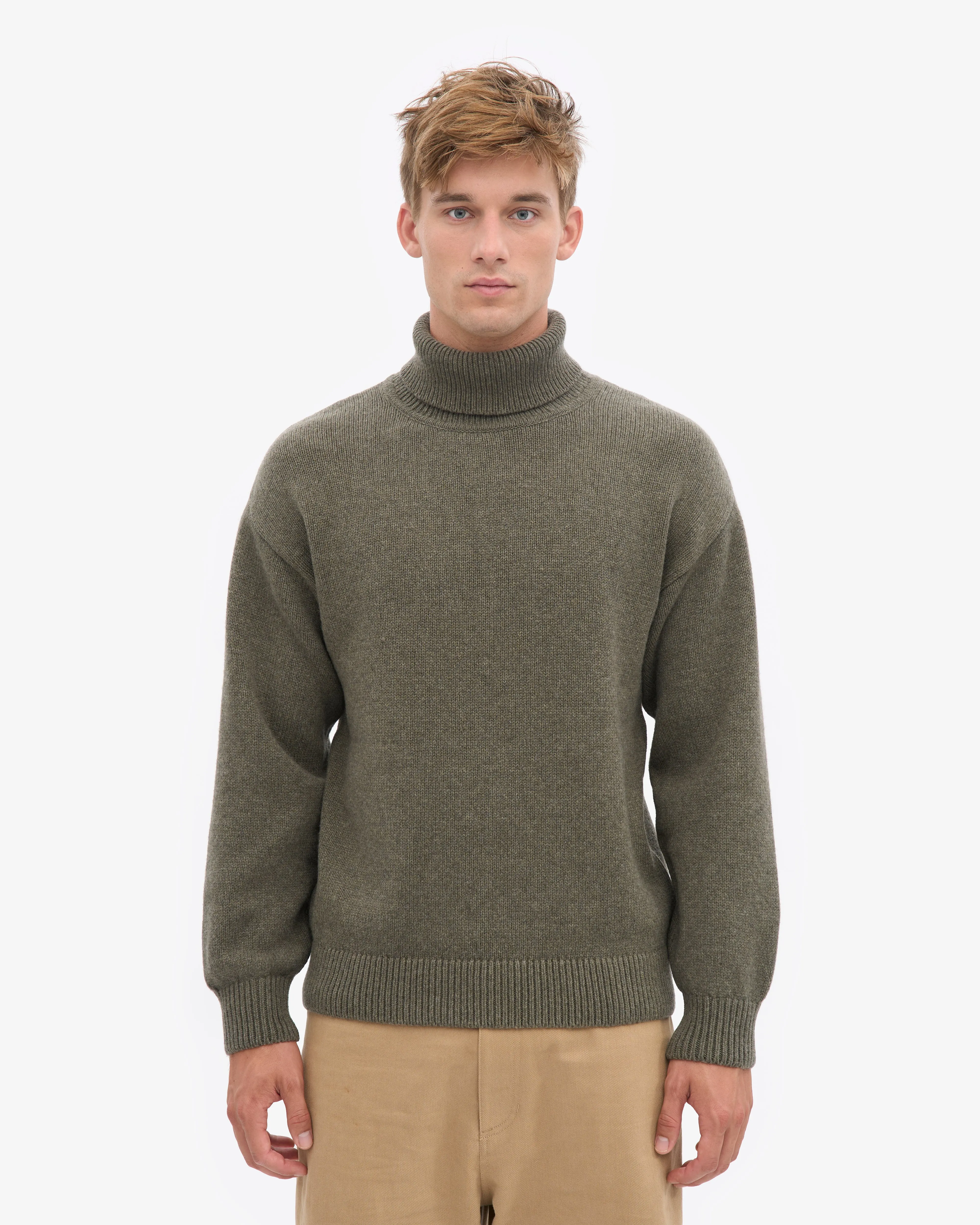 Merino Wool Turtleneck - Dusty Olive sold by Colorful Standard product image thumbnail 2