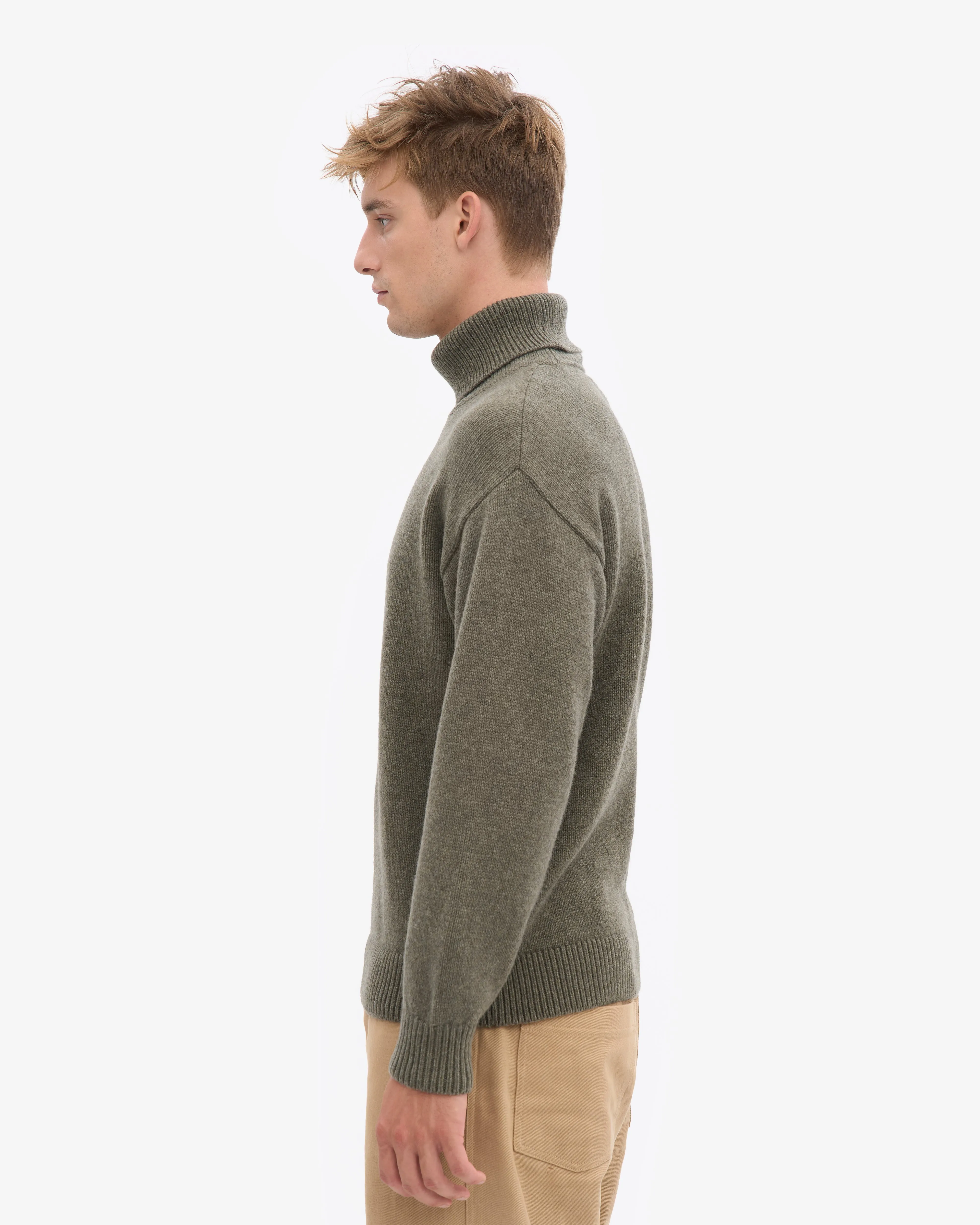 Merino Wool Turtleneck - Dusty Olive sold by Colorful Standard product image thumbnail 3