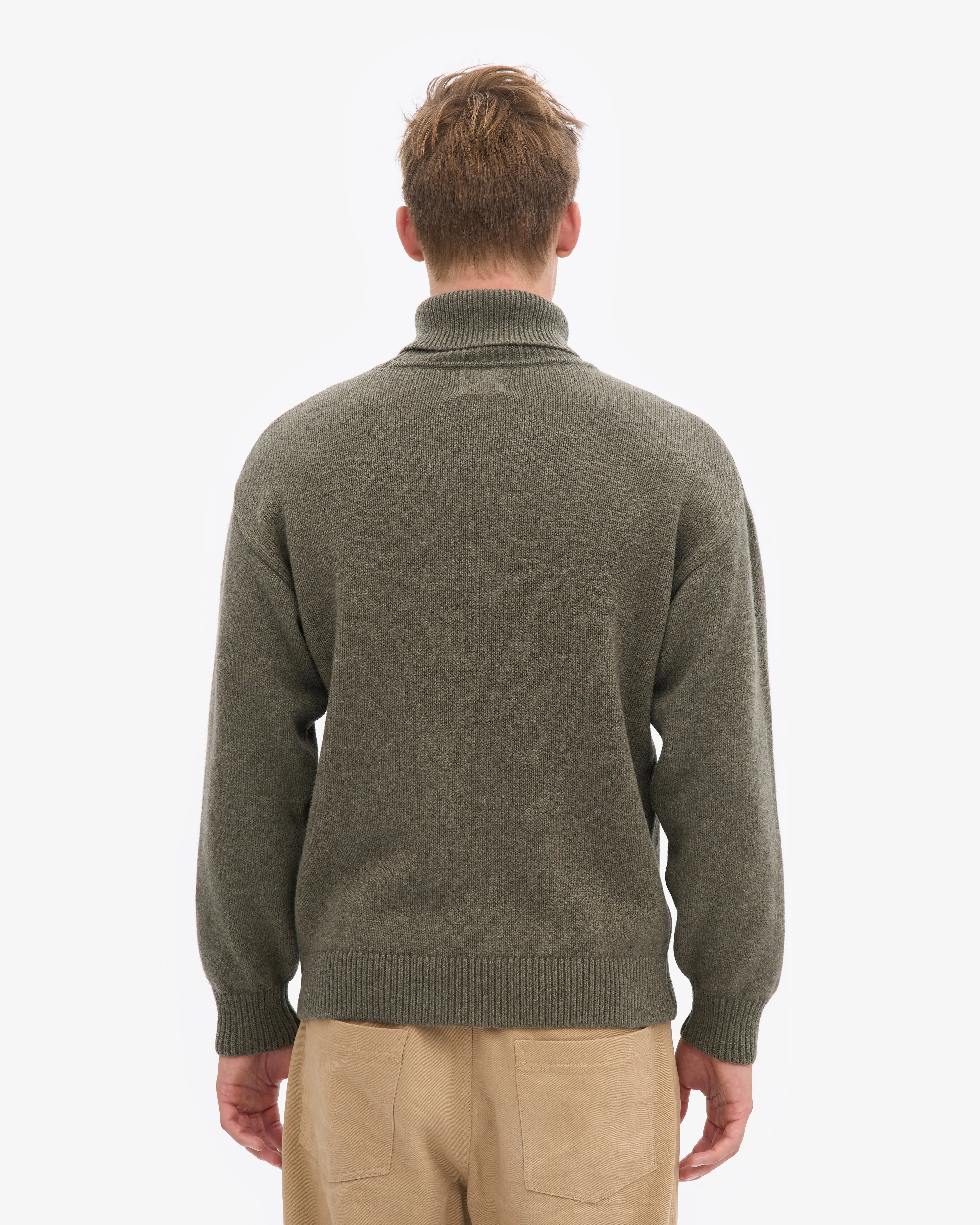 Merino Wool Turtleneck - Dusty Olive sold by Colorful Standard product image thumbnail 4