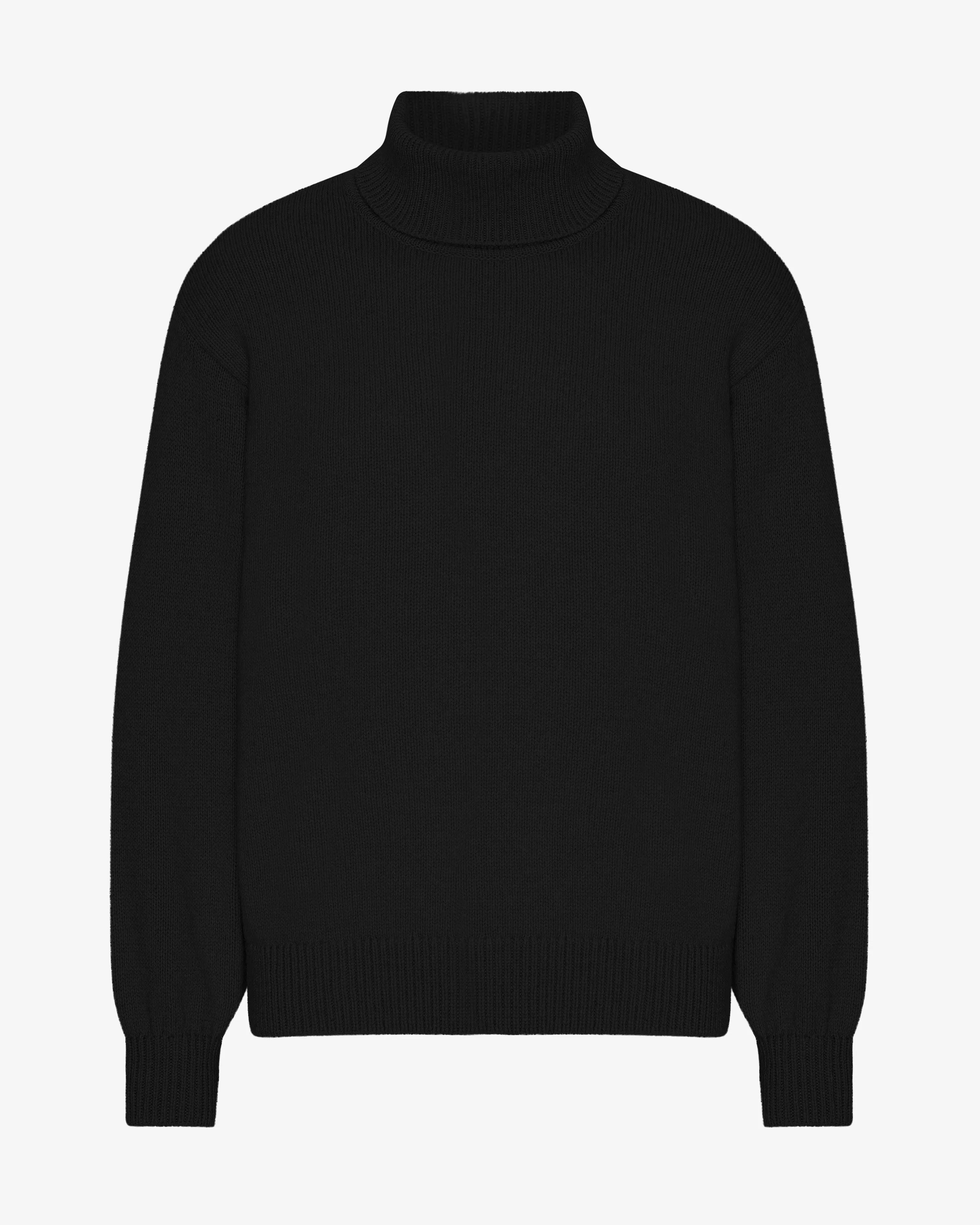 Merino Wool Turtleneck - Deep Black sold by Colorful Standard