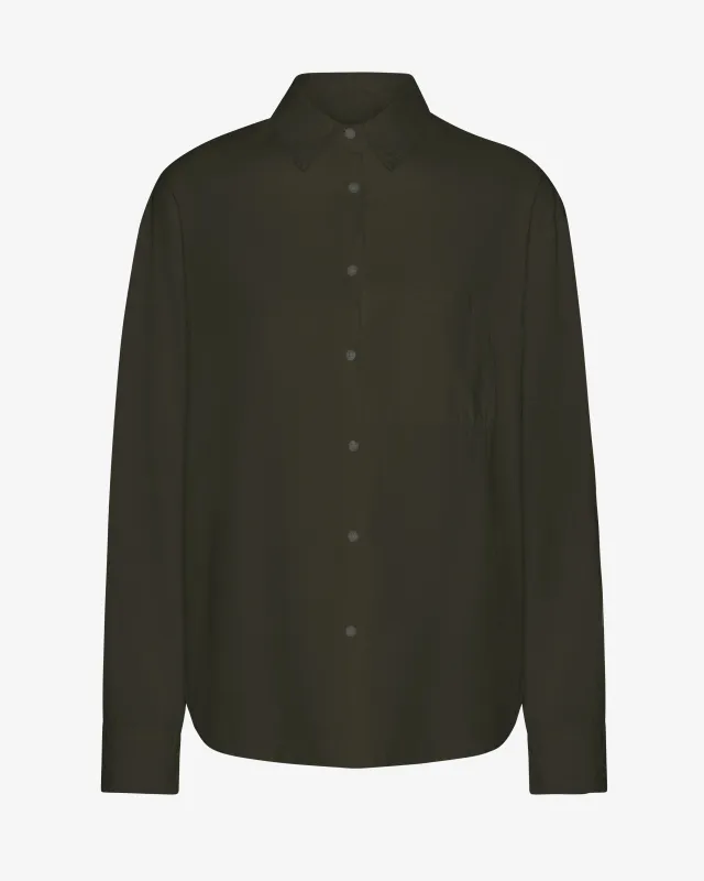 Organic Oversized Shirt - Hunter Green sold by Colorful Standard