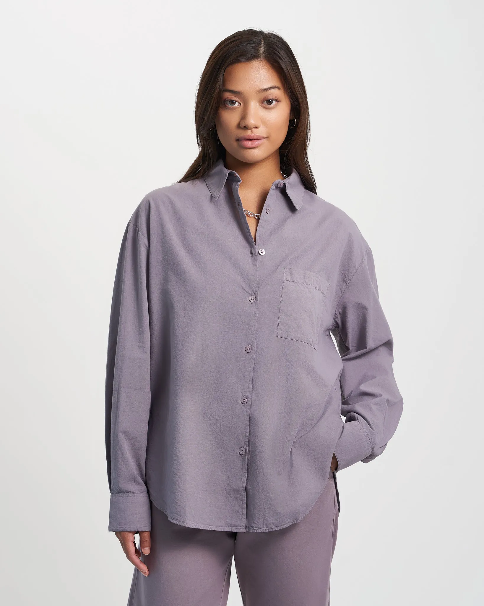Organic Oversized Shirt - Hunter Green sold by Colorful Standard product image thumbnail 2