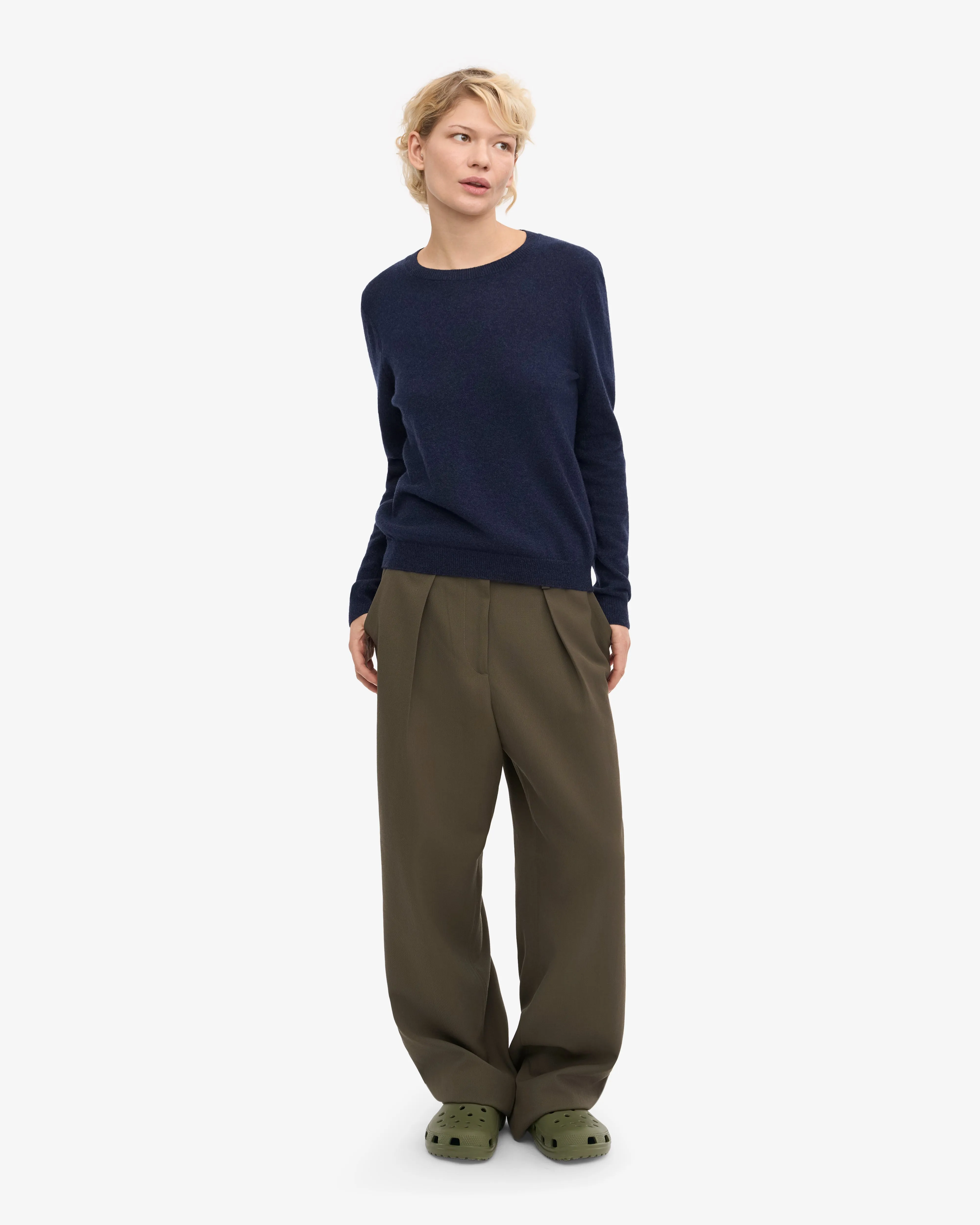 Women Light Merino Wool Crew - Marine Blue sold by Colorful Standard product image thumbnail 5