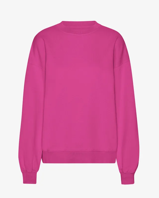 Organic Oversized Crew - Magenta Blaze sold by Colorful Standard
