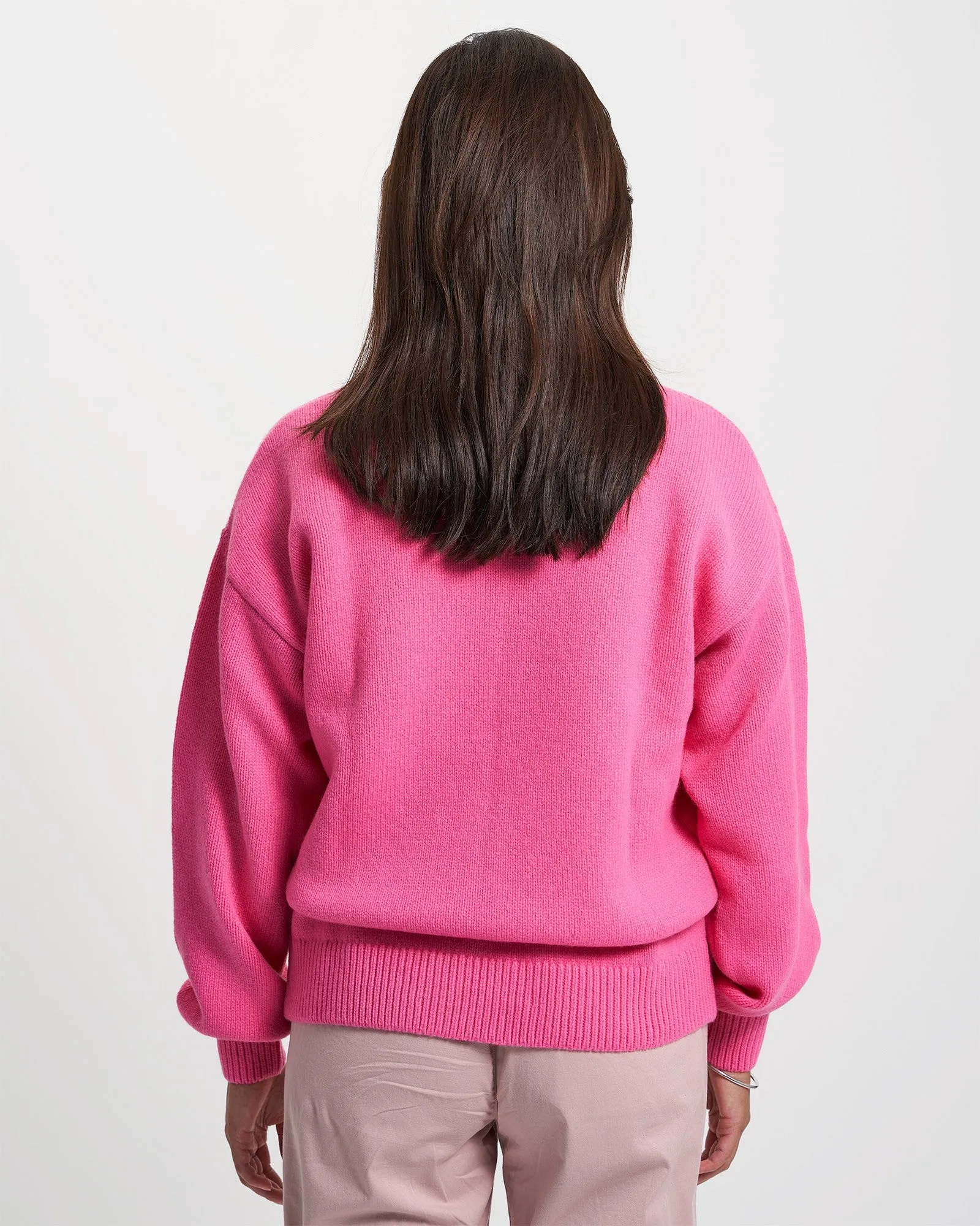 Oversized Merino Wool Crew - Magenta Blaze sold by Colorful Standard product image thumbnail 4