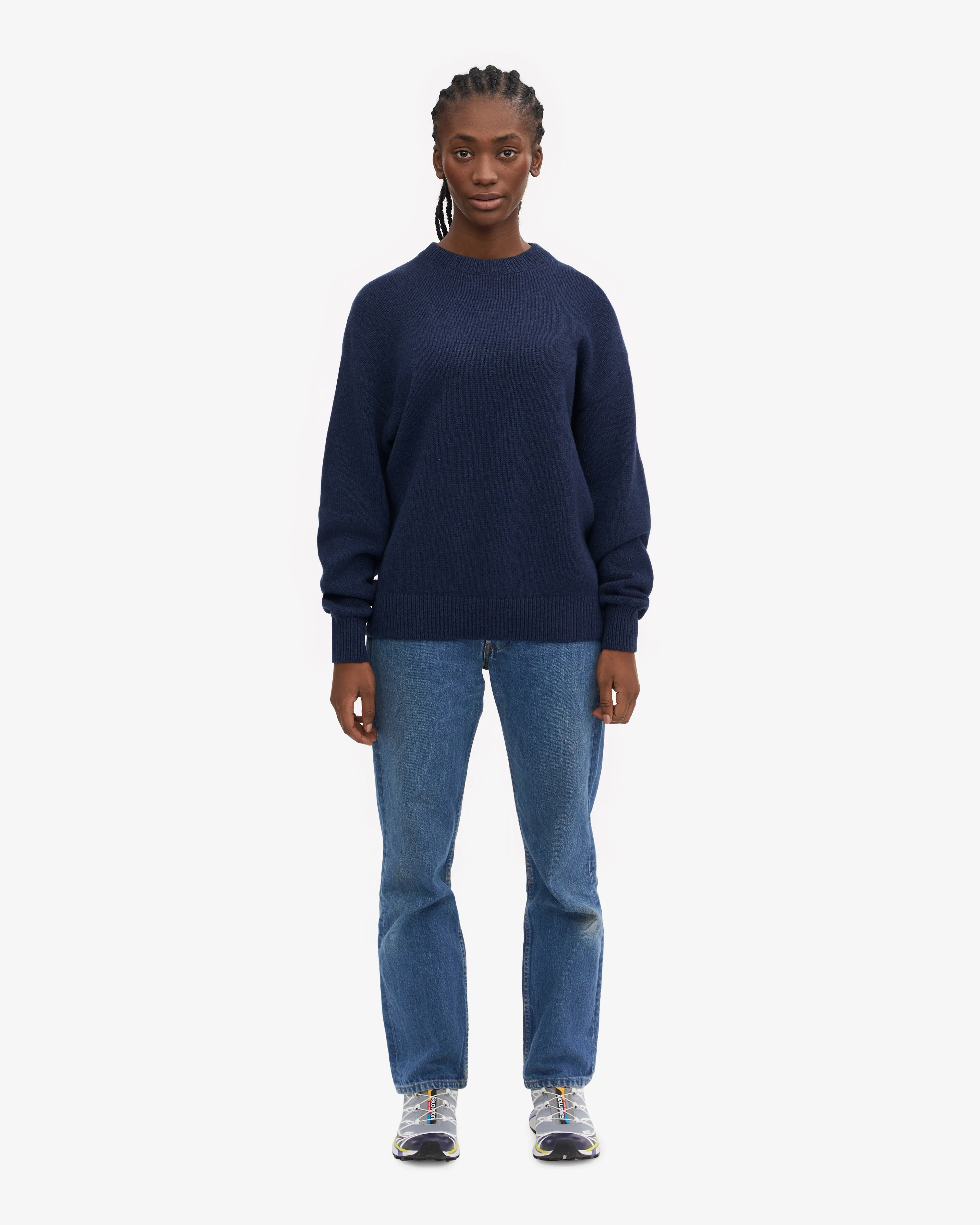 Oversized Merino Wool Crew - Marine Blue sold by Colorful Standard product image thumbnail 5