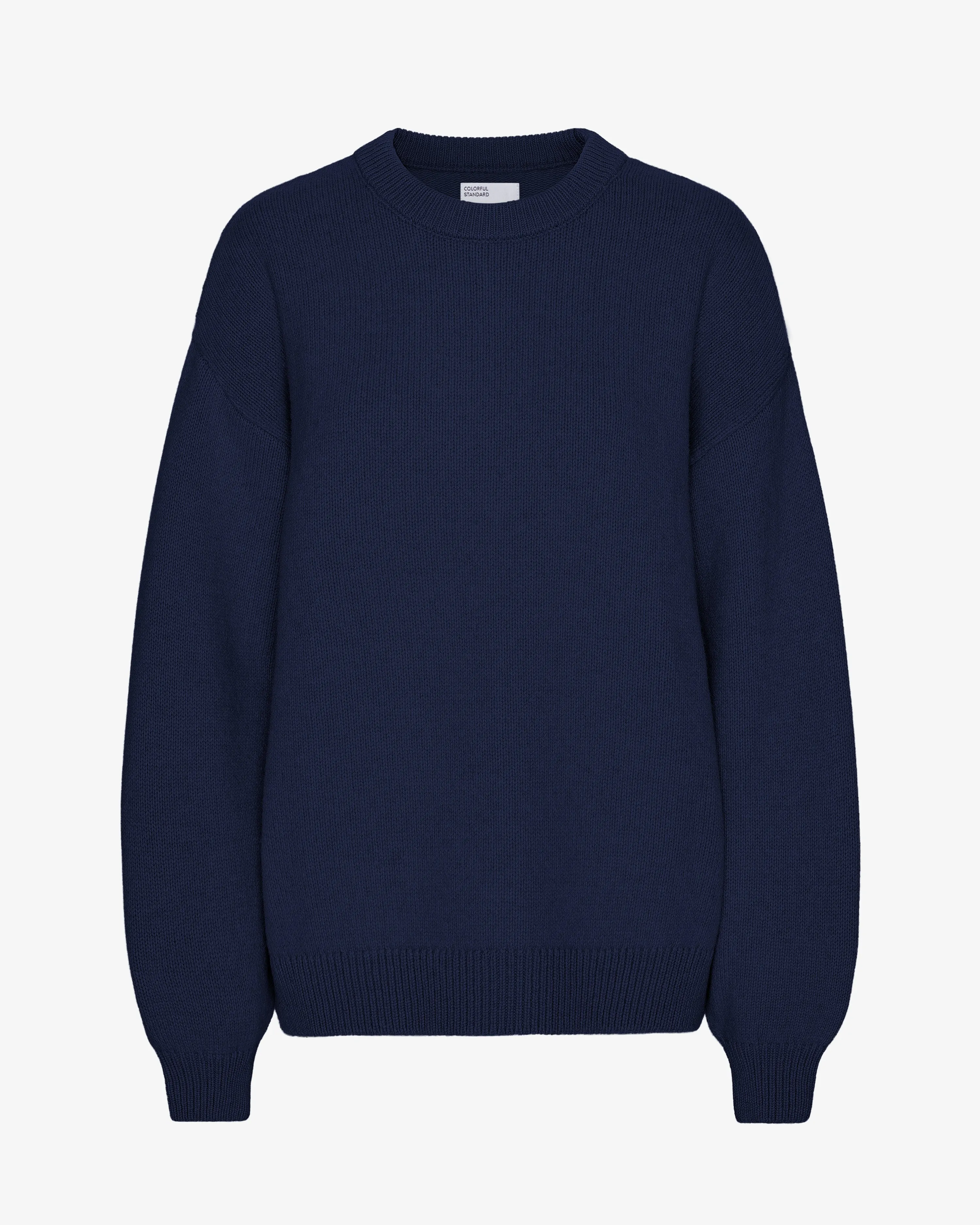 Oversized Merino Wool Crew - Marine Blue sold by Colorful Standard