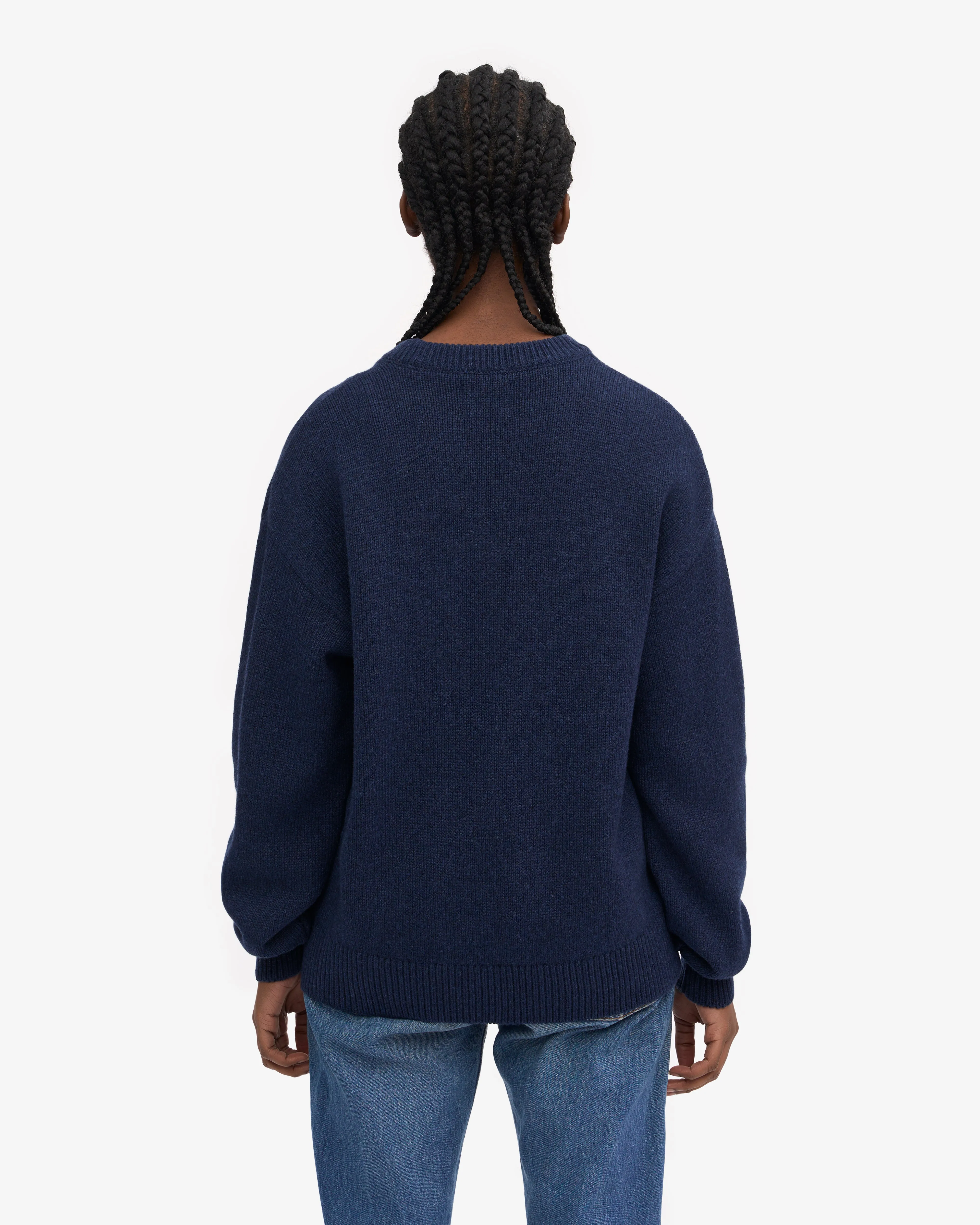 Oversized Merino Wool Crew - Marine Blue sold by Colorful Standard product image thumbnail 4