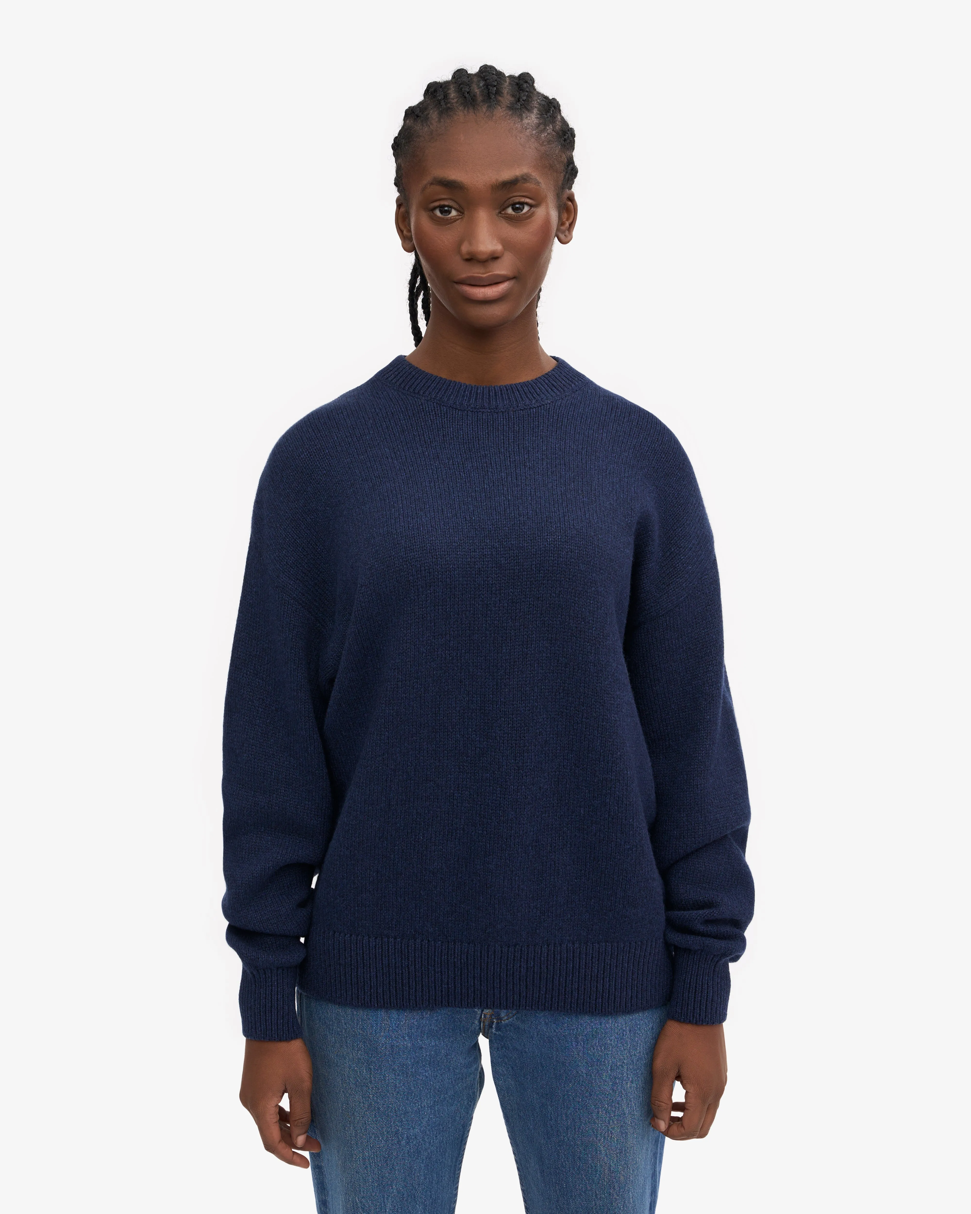 Oversized Merino Wool Crew - Marine Blue sold by Colorful Standard product image thumbnail 2