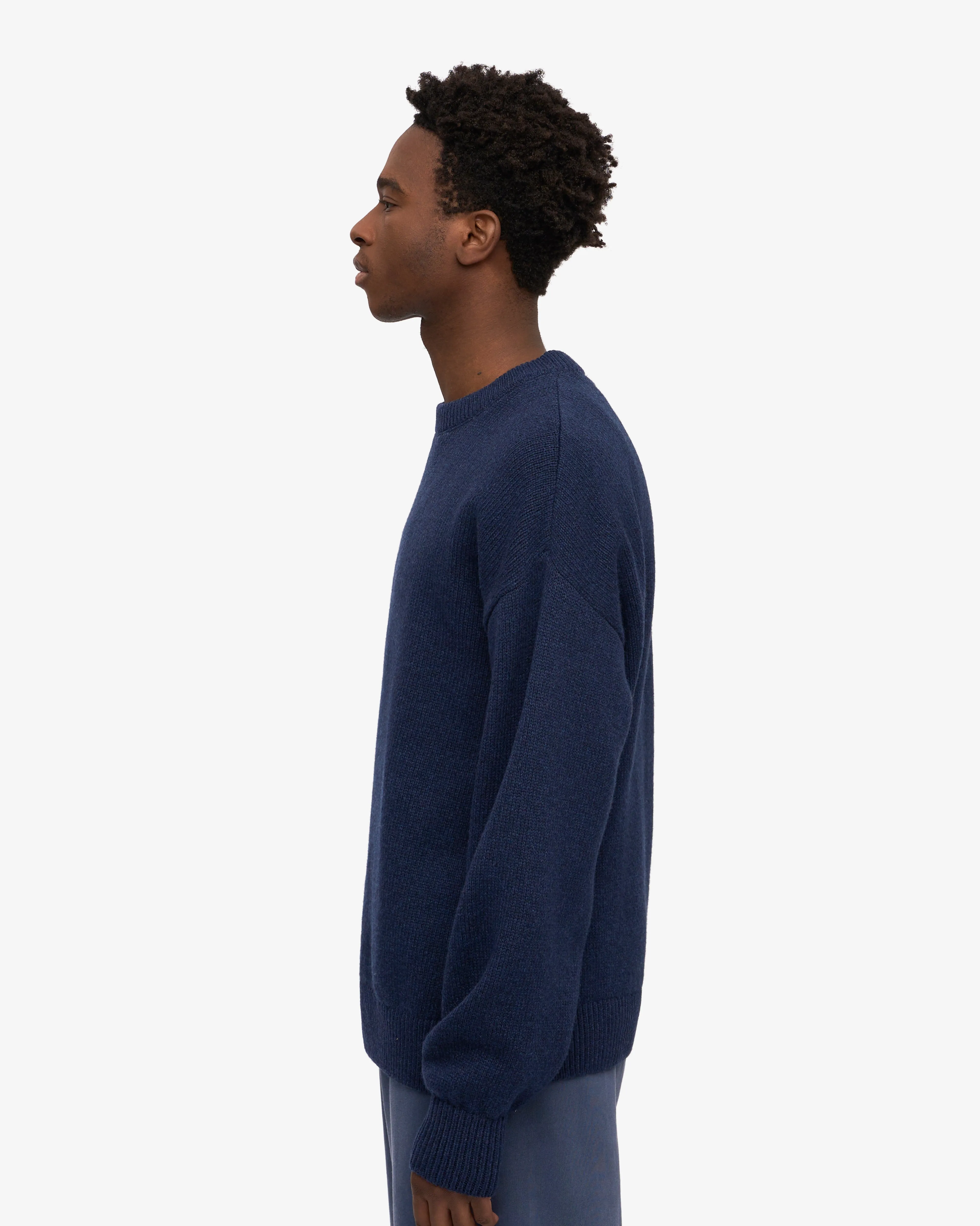 Oversized Merino Wool Crew - Marine Blue sold by Colorful Standard product image thumbnail 3