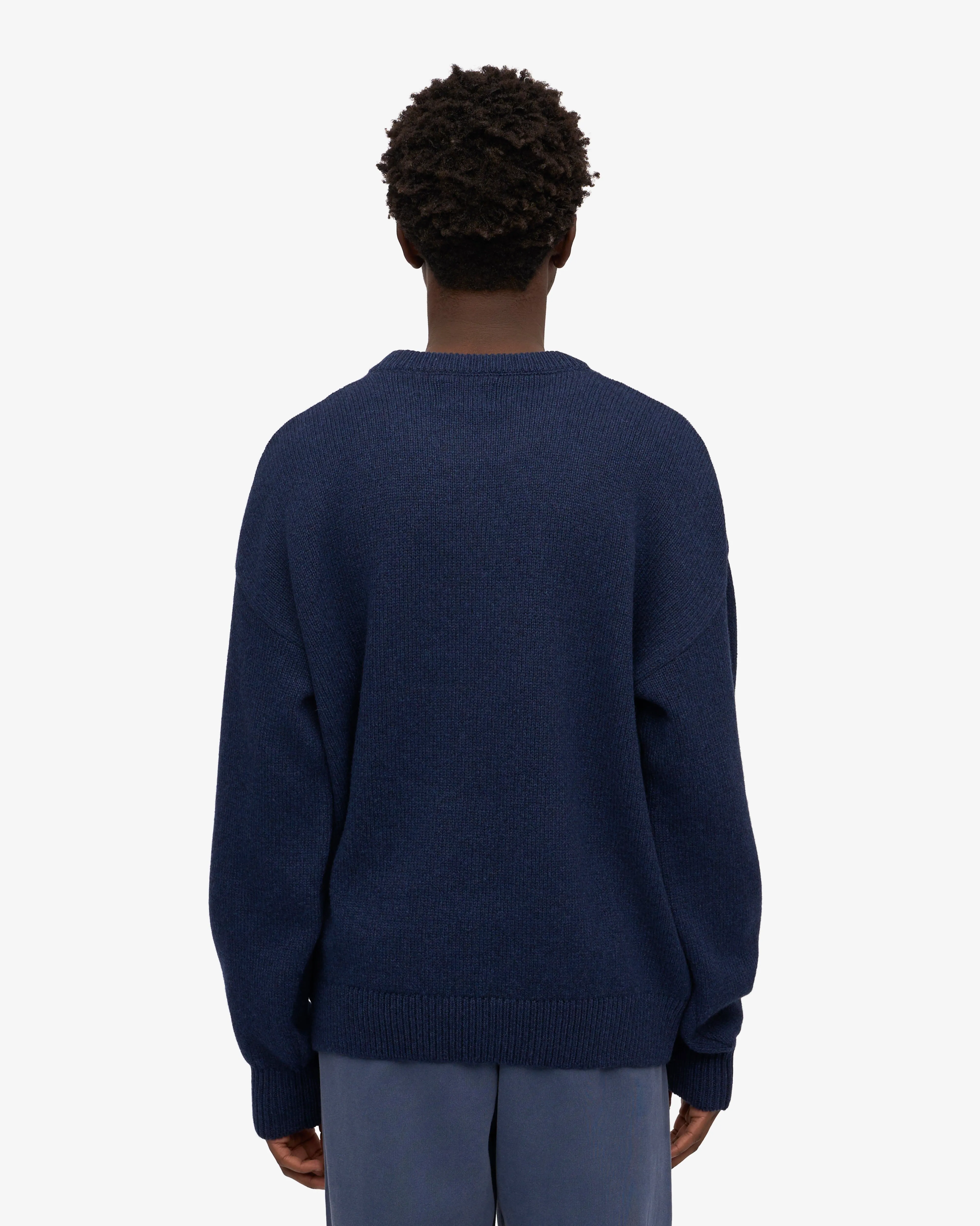 Oversized Merino Wool Crew - Marine Blue sold by Colorful Standard product image thumbnail 4