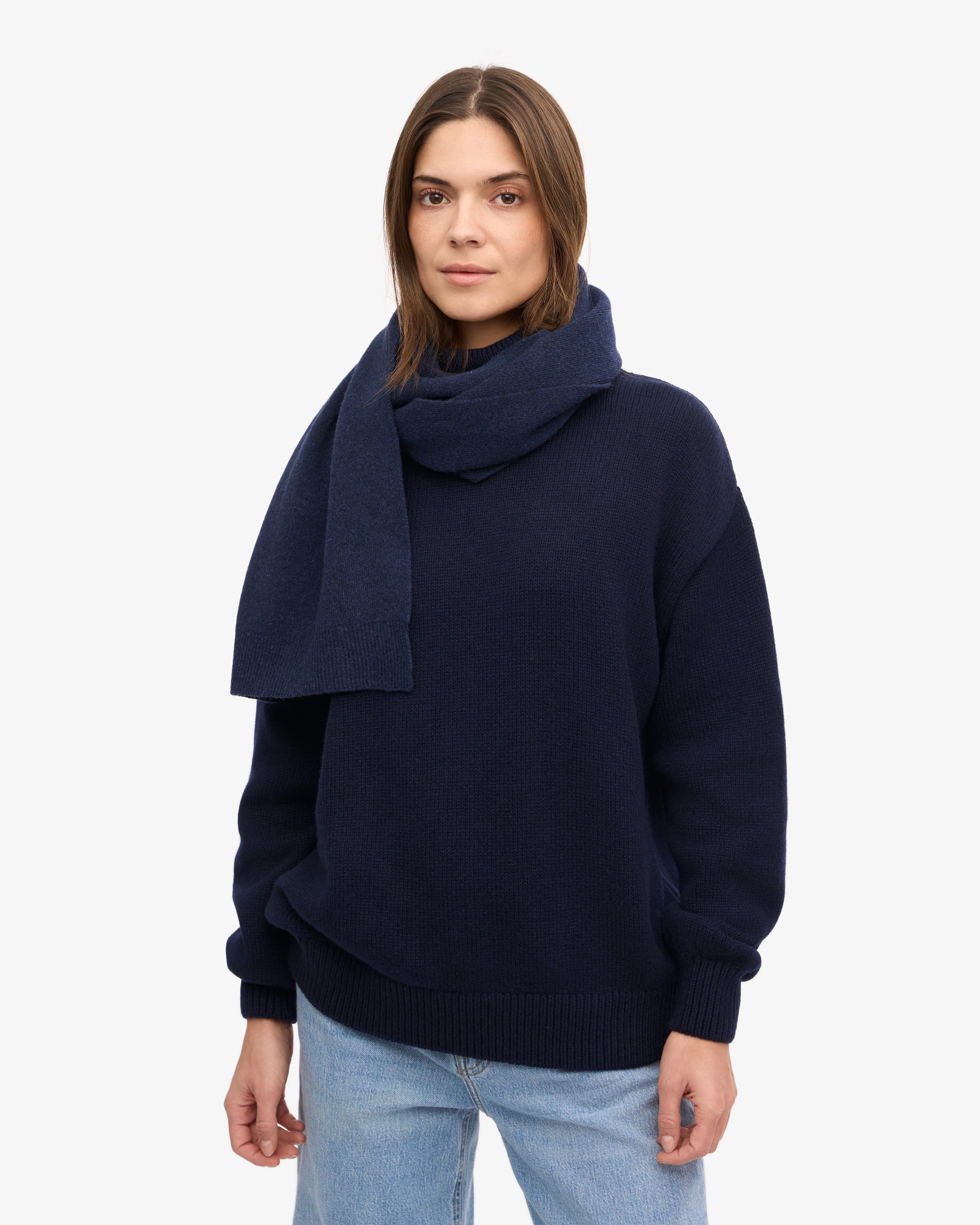 Merino Wool Scarf - Marine Blue sold by Colorful Standard product image thumbnail 2