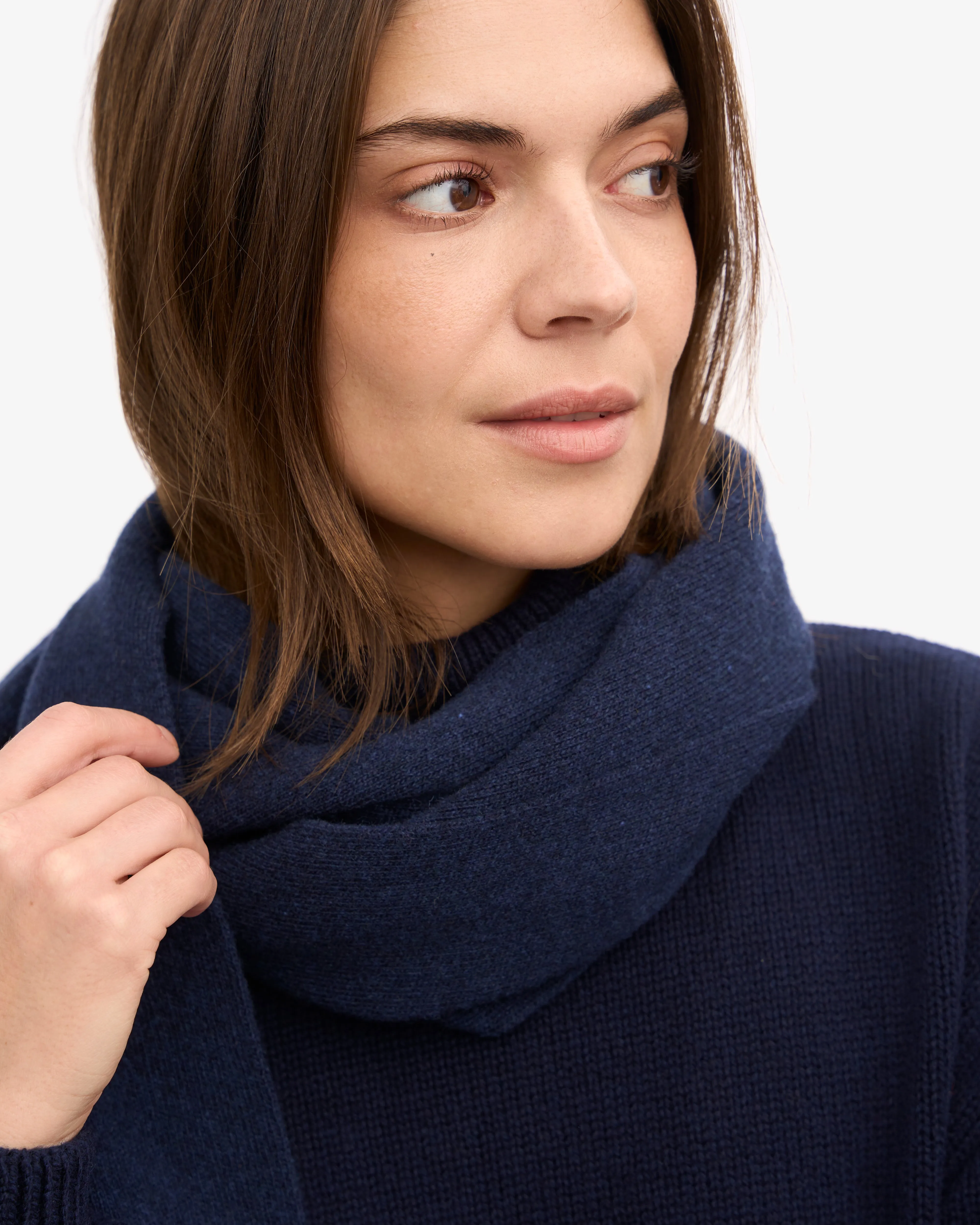 Merino Wool Scarf - Marine Blue sold by Colorful Standard product image thumbnail 4