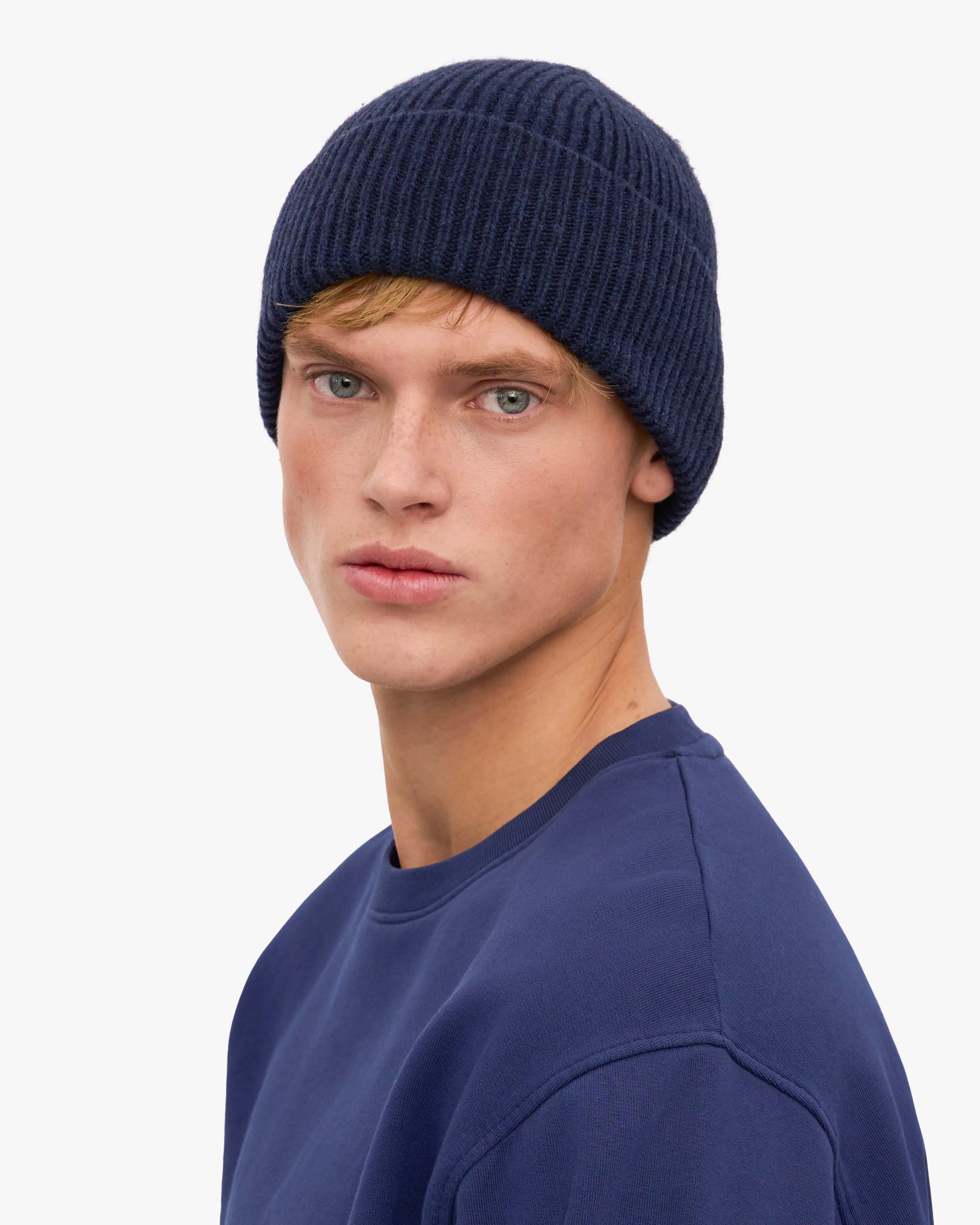 Merino Wool Beanie - Marine Blue sold by Colorful Standard product image thumbnail 5