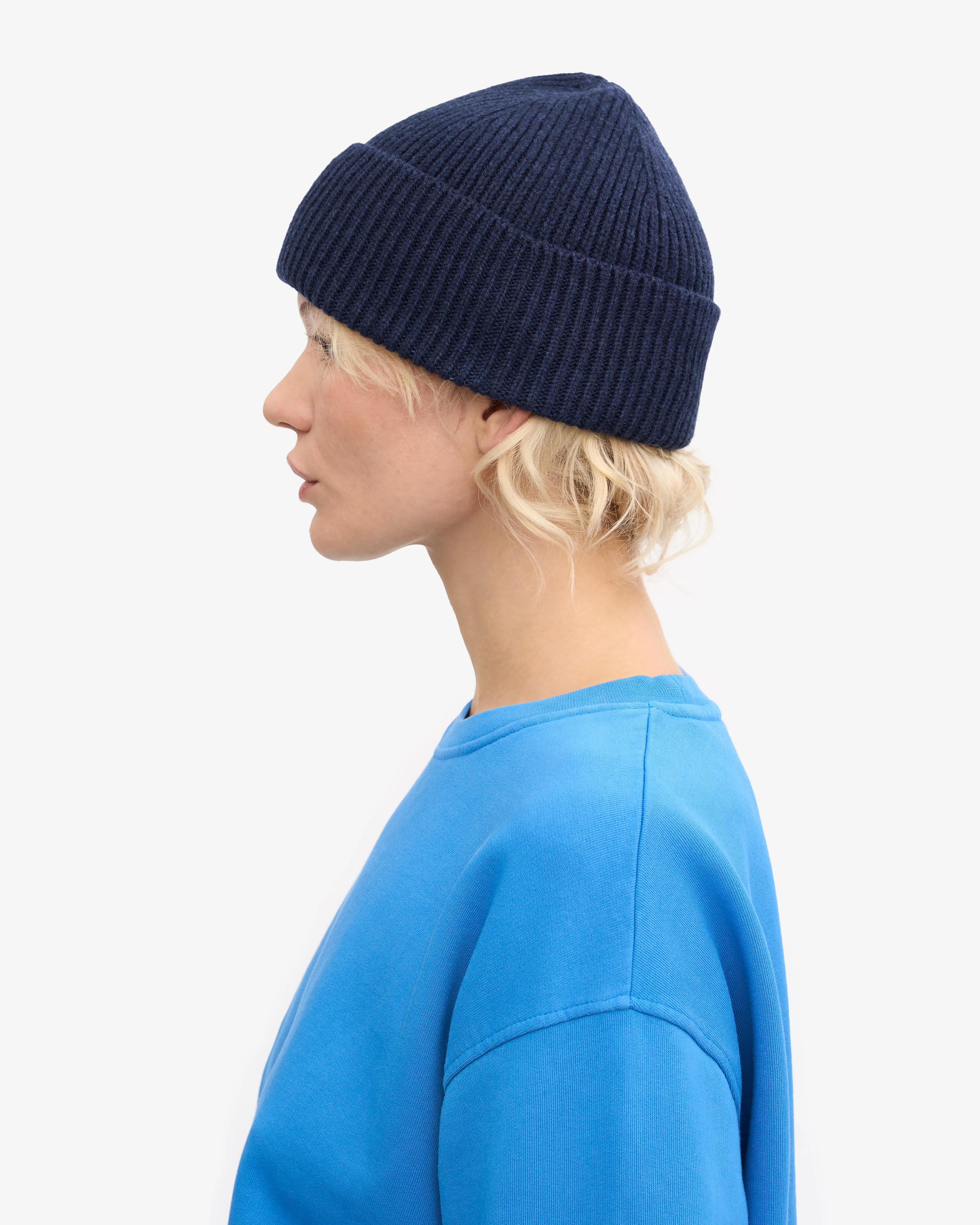 Merino Wool Beanie - Marine Blue sold by Colorful Standard product image thumbnail 3