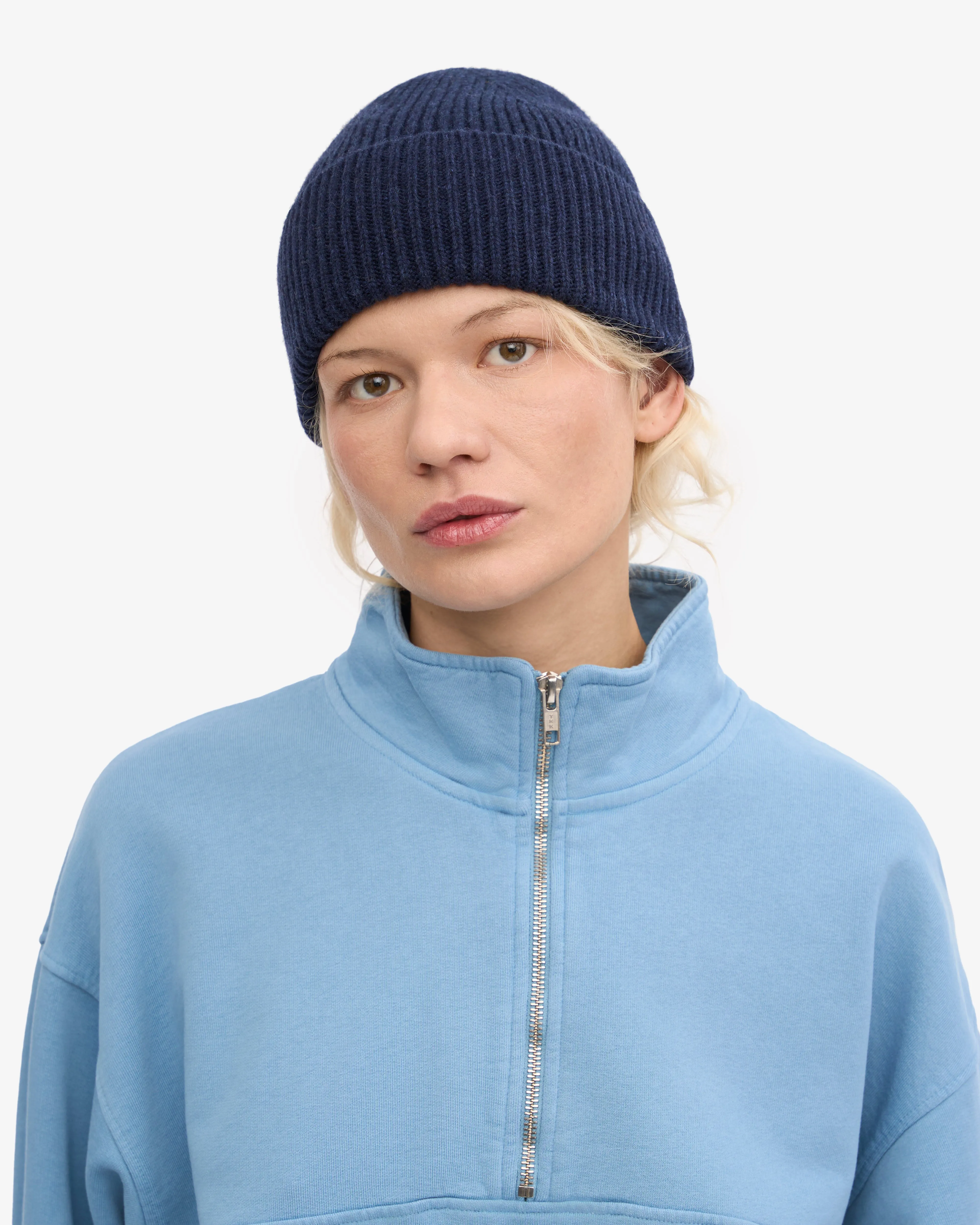 Merino Wool Beanie - Marine Blue sold by Colorful Standard product image thumbnail 5
